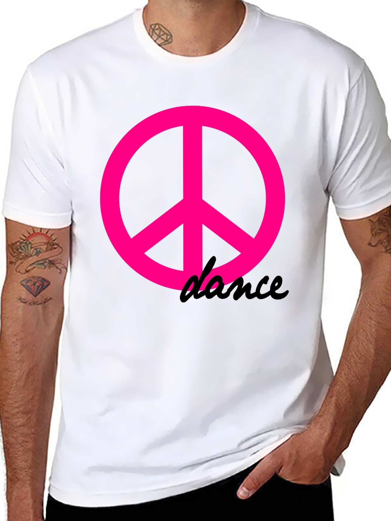 Black Peace & Dance Black T-Shirt view 8