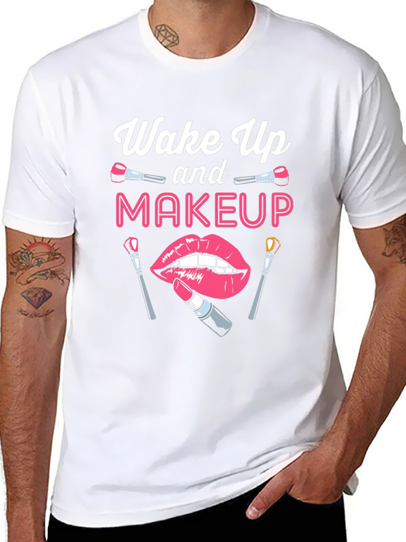 Black Wake Up Makeup T-Shirt - Beauty Lover Tee view 8