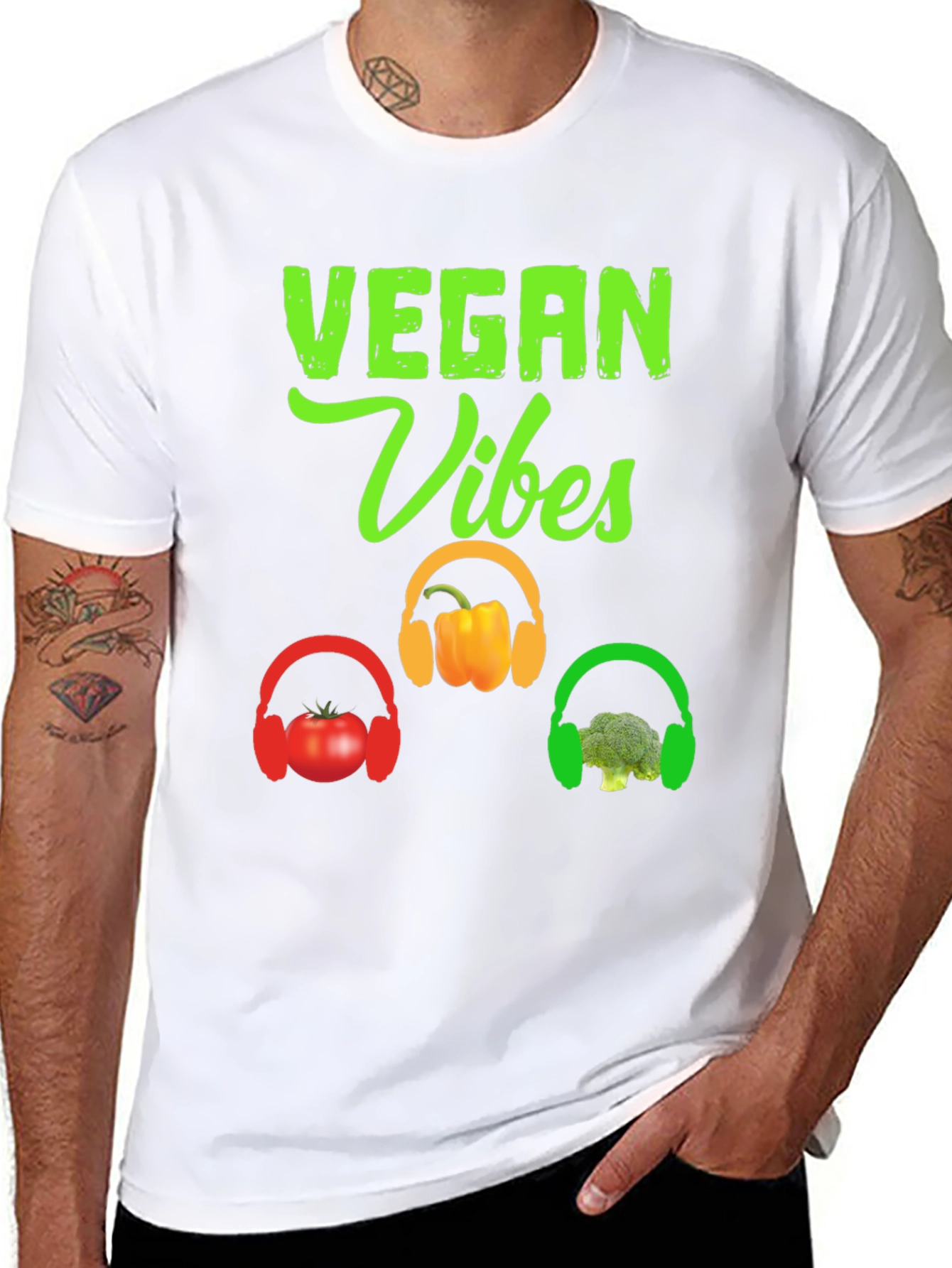 Vegan Vibes Graphic Tee - 8
