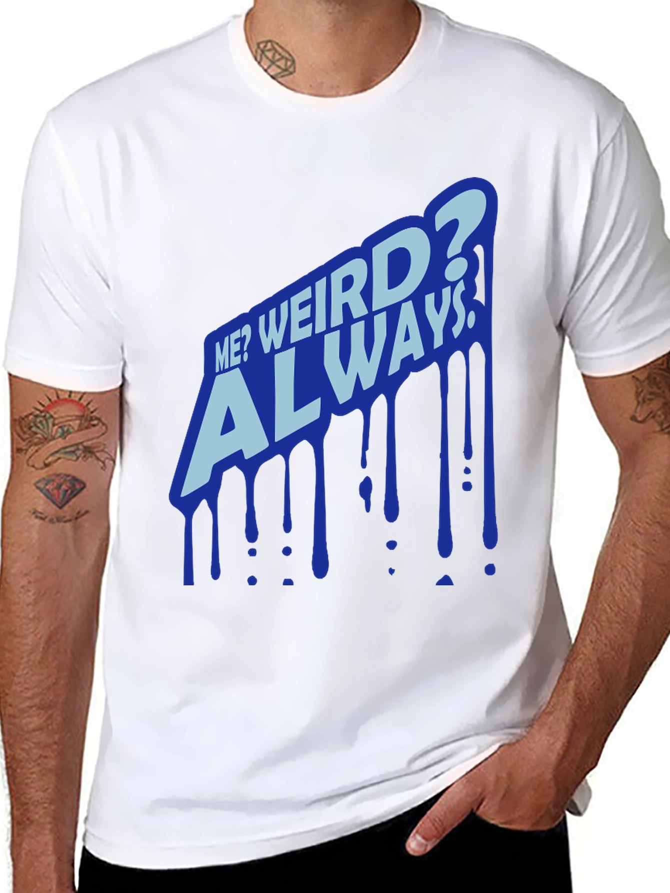 Black Me? Weird? Always Black T-Shirt view 8