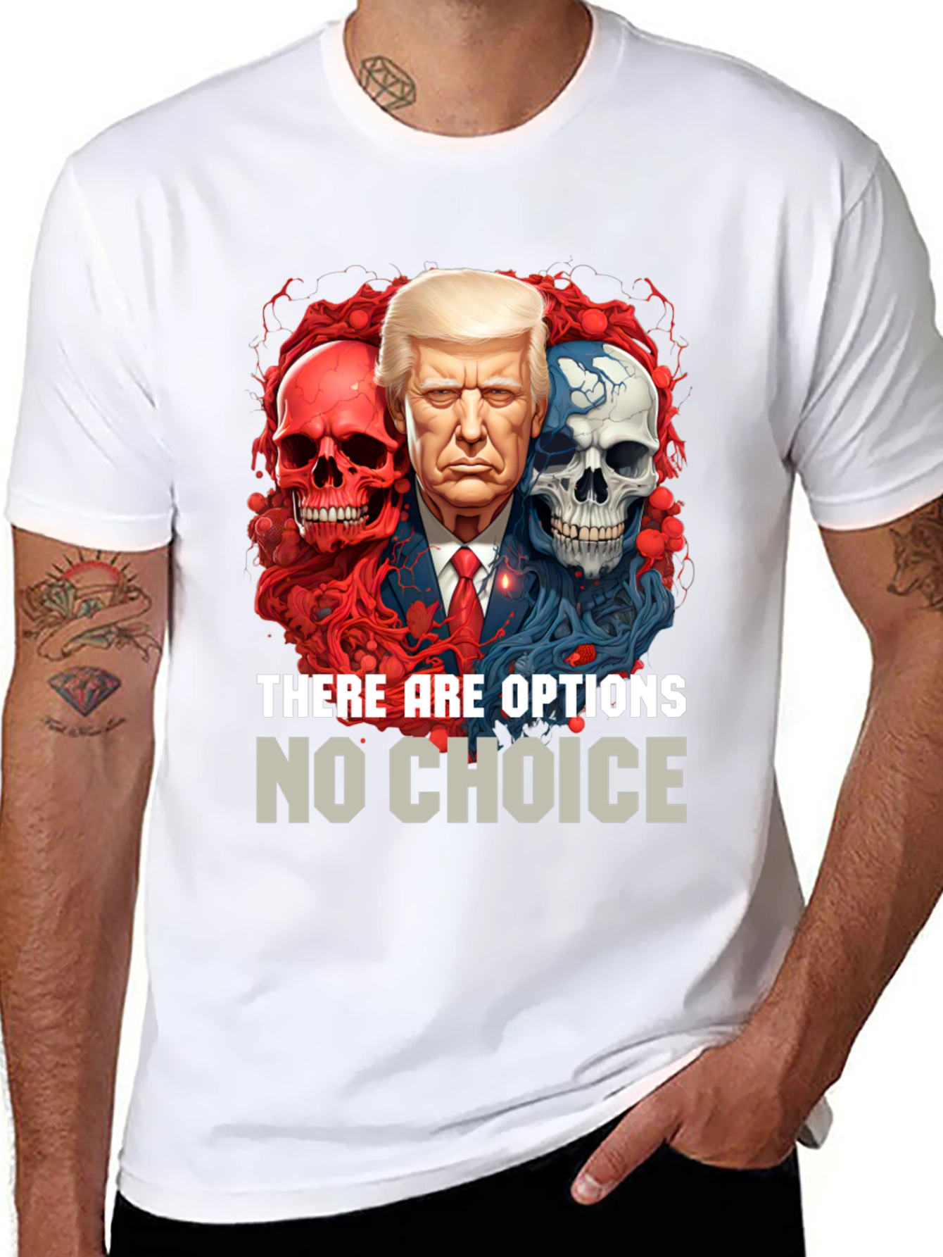 Black Political T-Shirt: Options No Choice view 8