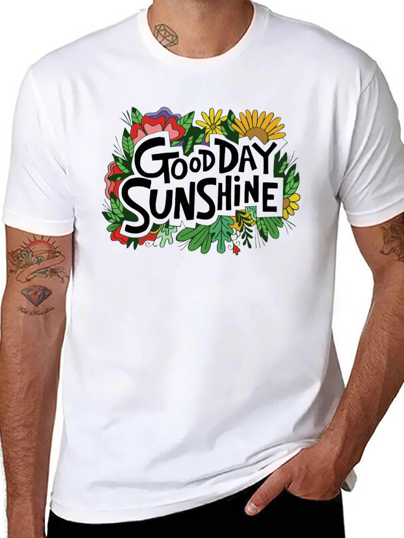 Black Good Day Sunshine Graphic Tee view 8