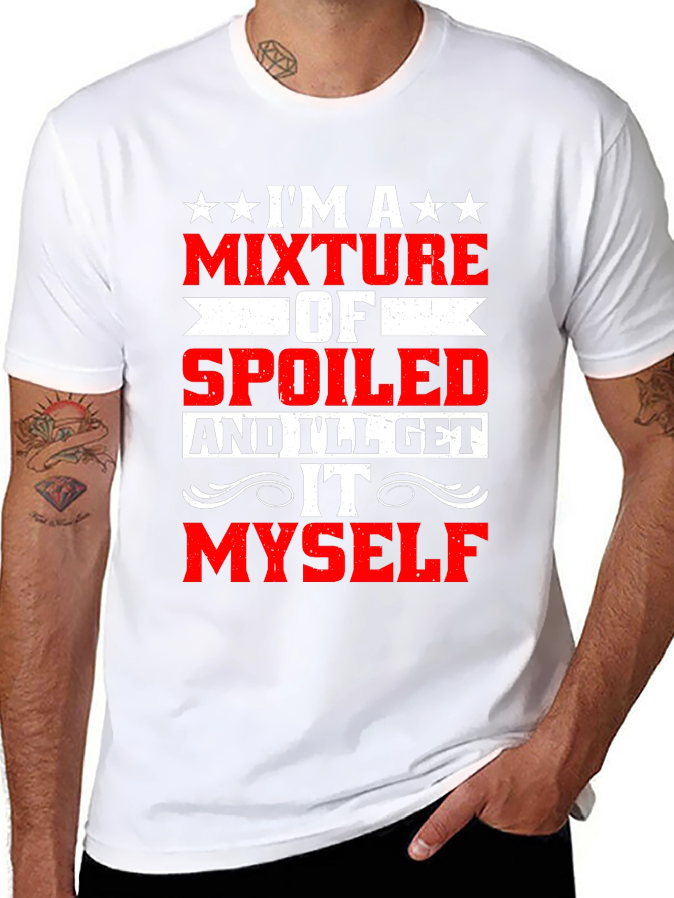 Black Funny Spoiled I'll Get It Myself T-Shirt view 8