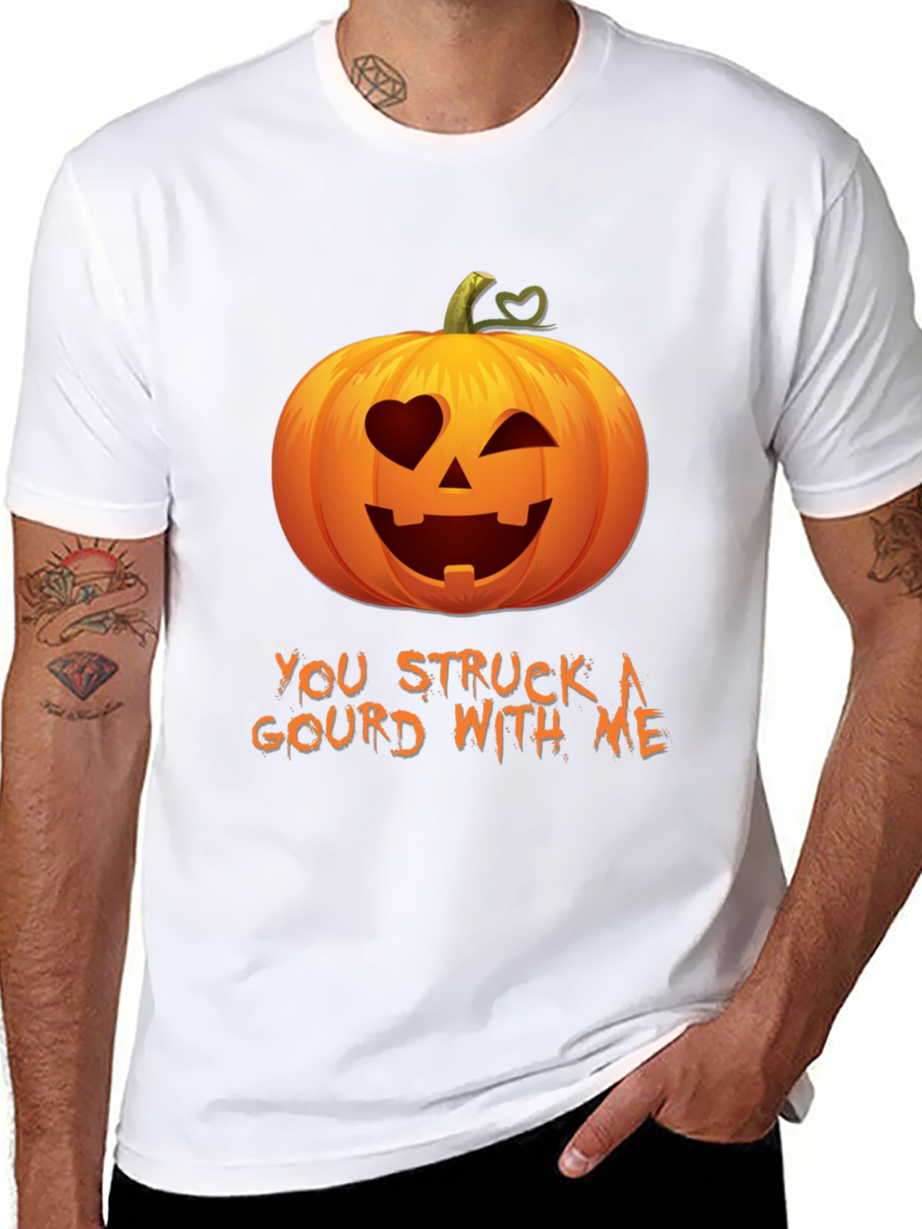 You Struck A Gourd With Me - Funny Halloween Tee - 8