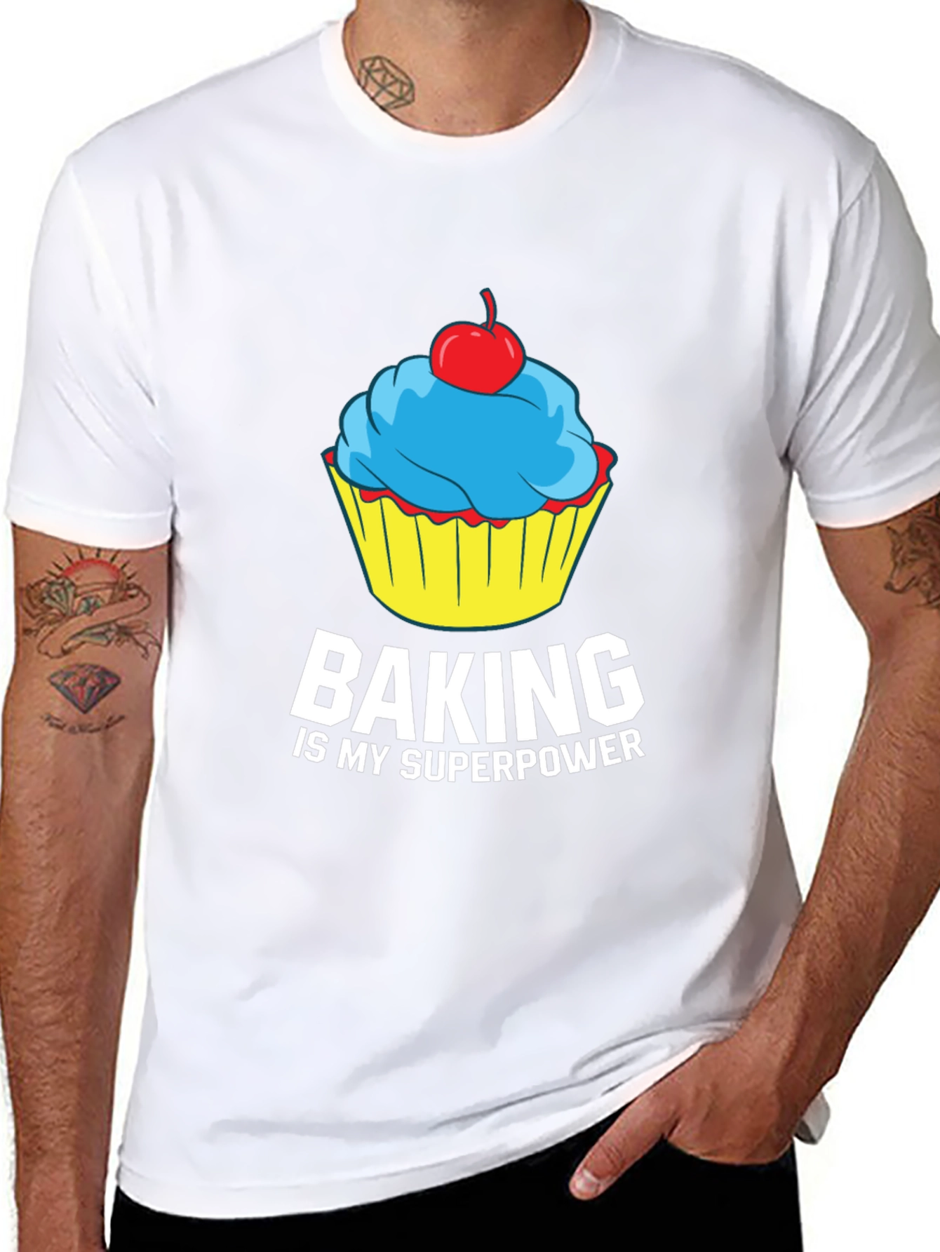 Black Baking is My Superpower Graphic Tee view 8