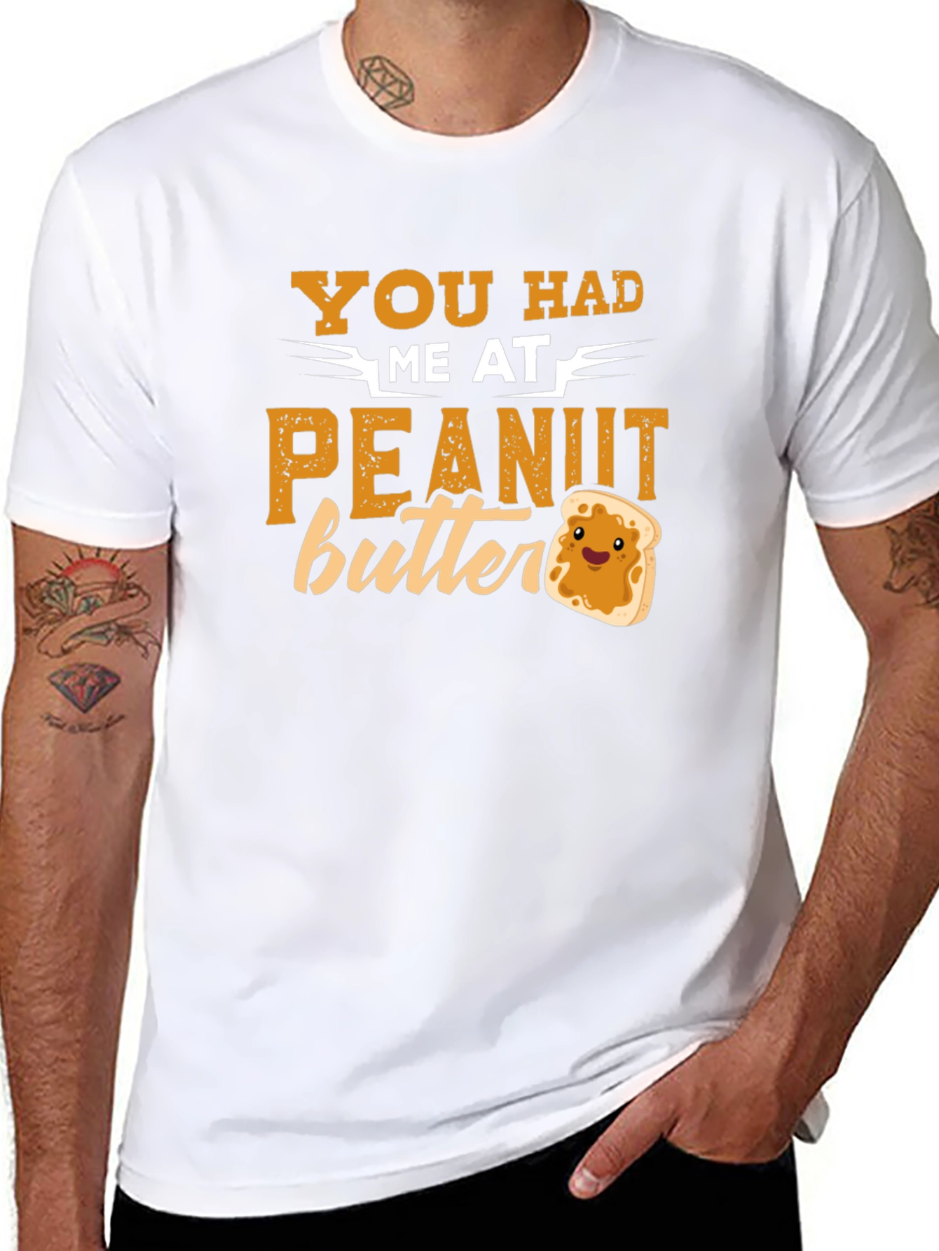 Peanut Butter Lover Graphic T-Shirt - Funny Foodie Tee - 8
