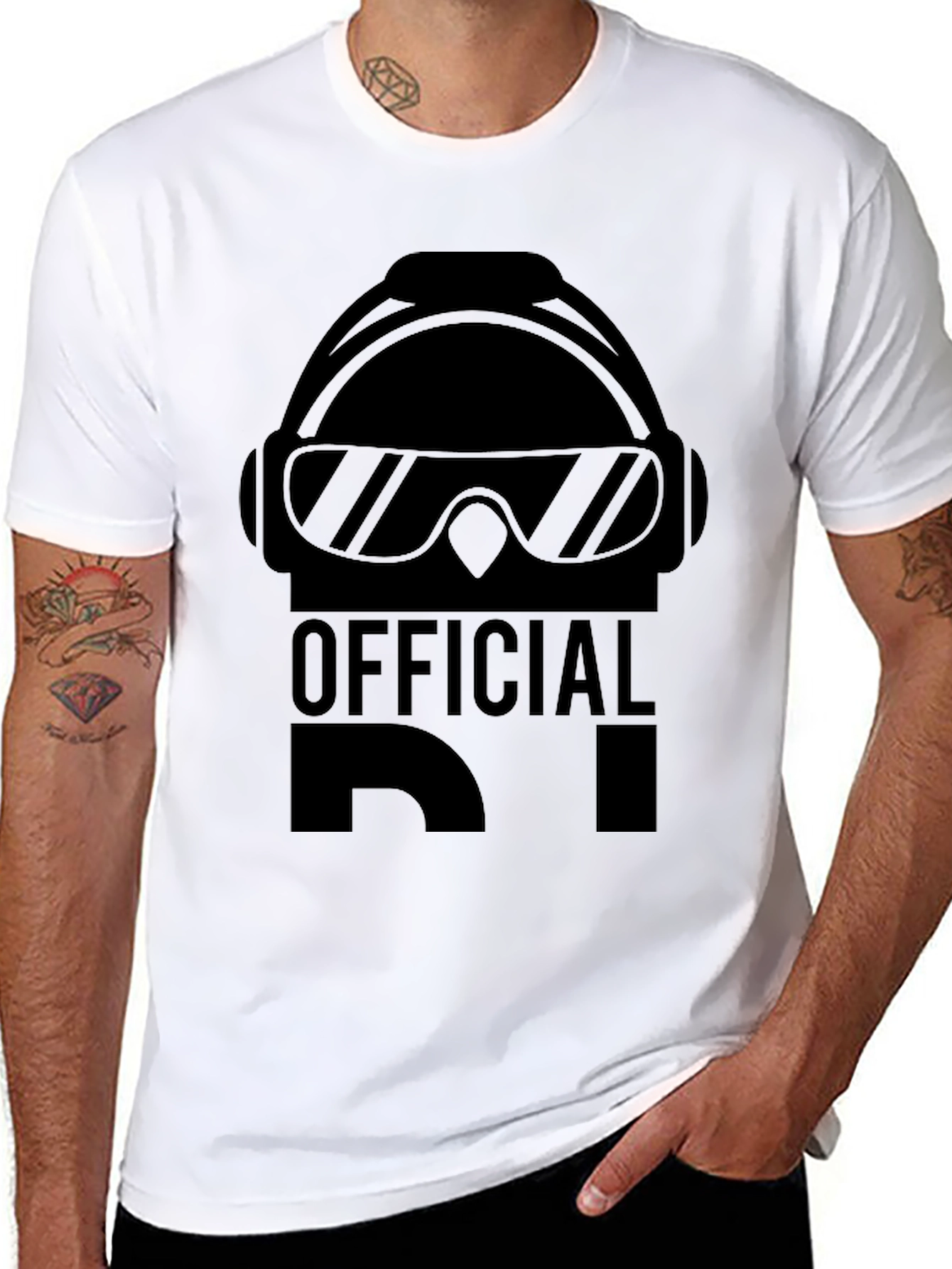 Black Official DJ Black Graphic Tee view 8