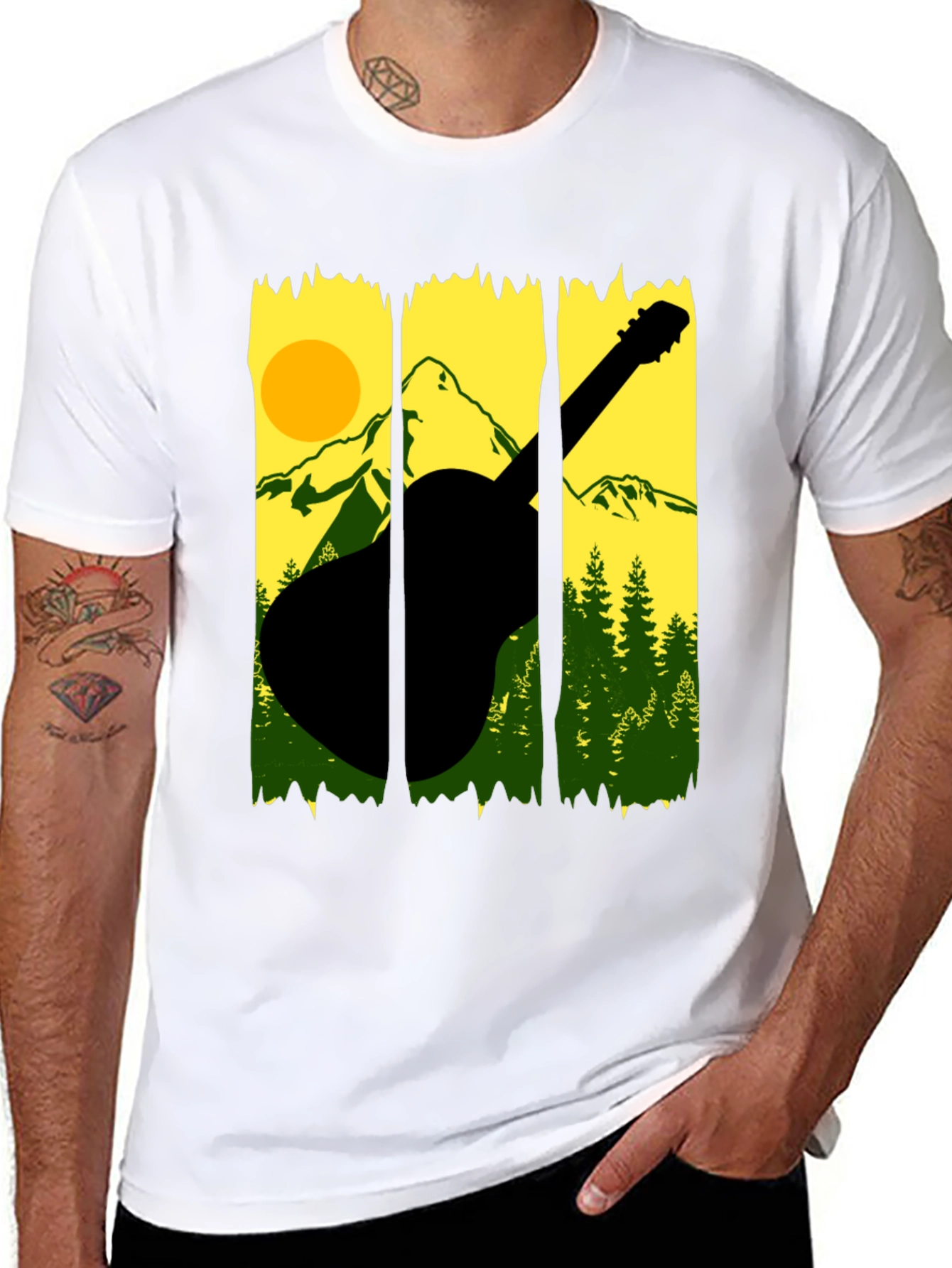 Black Mountain Guitar Graphic Tee view 8