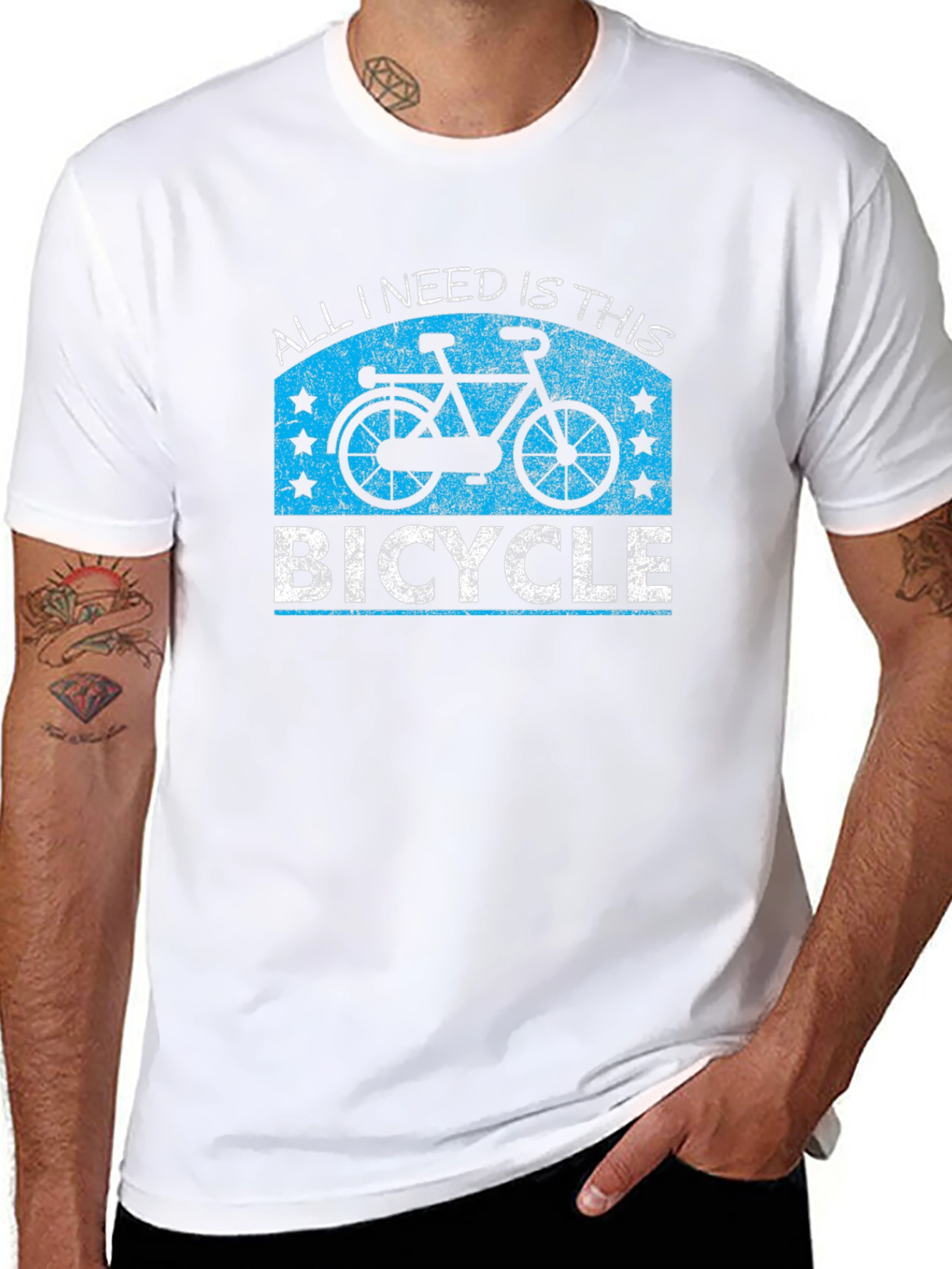 All I Need Is This Bicycle Graphic T-Shirt - 8