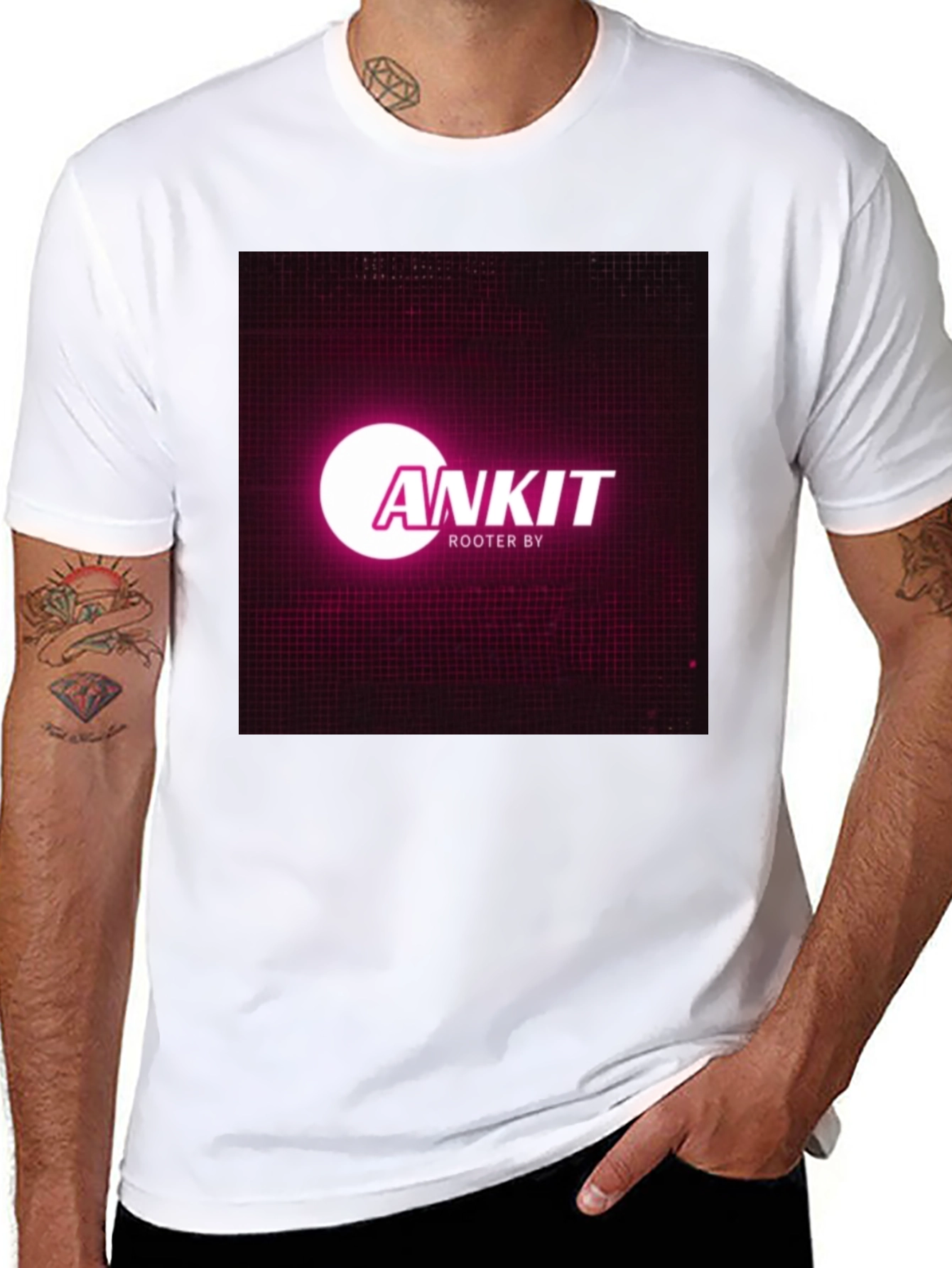 Black Ankit Rooter By Black T-Shirt view 8