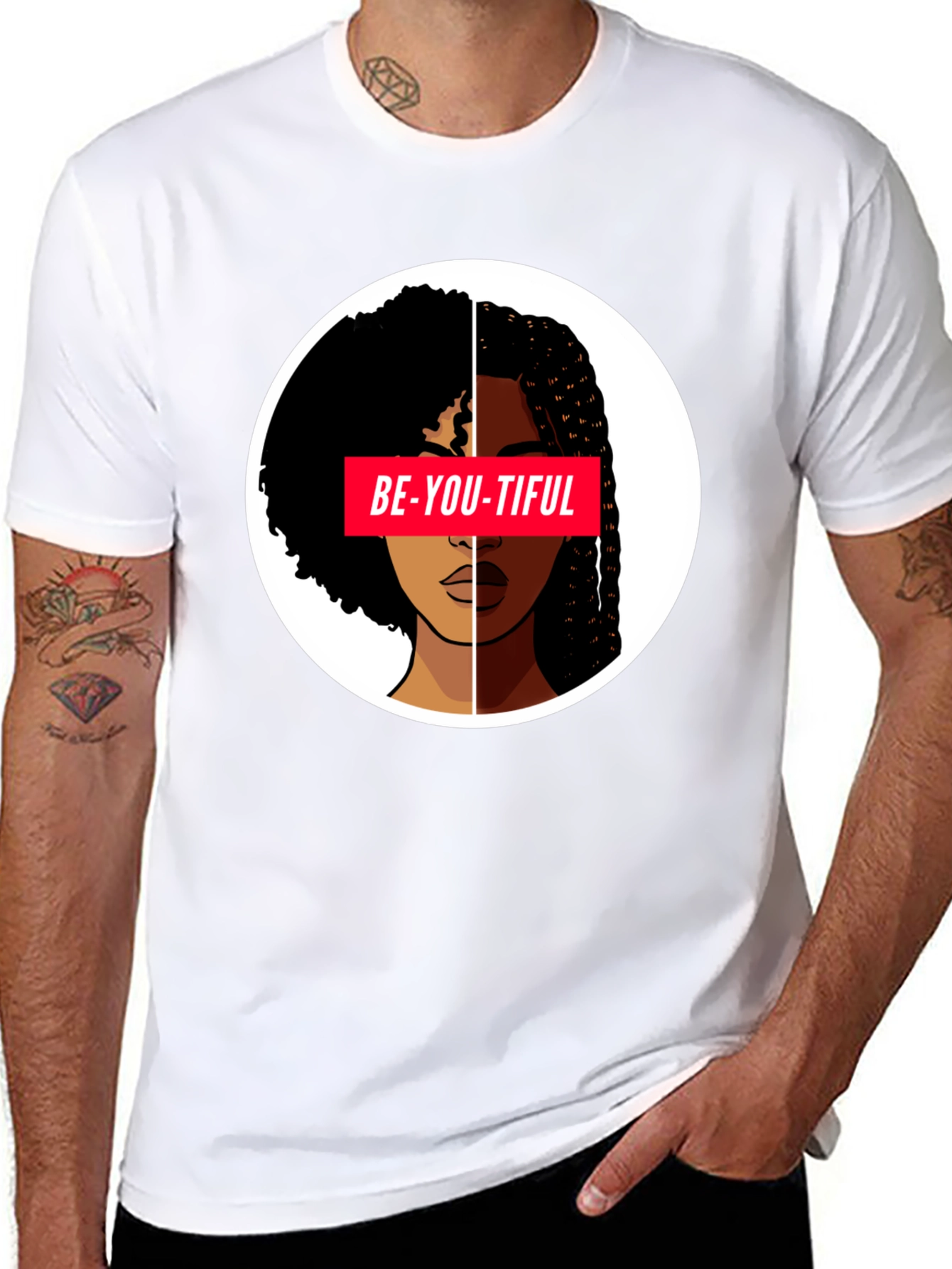 Black Be-YOU-tiful Graphic Tee - Black view 8
