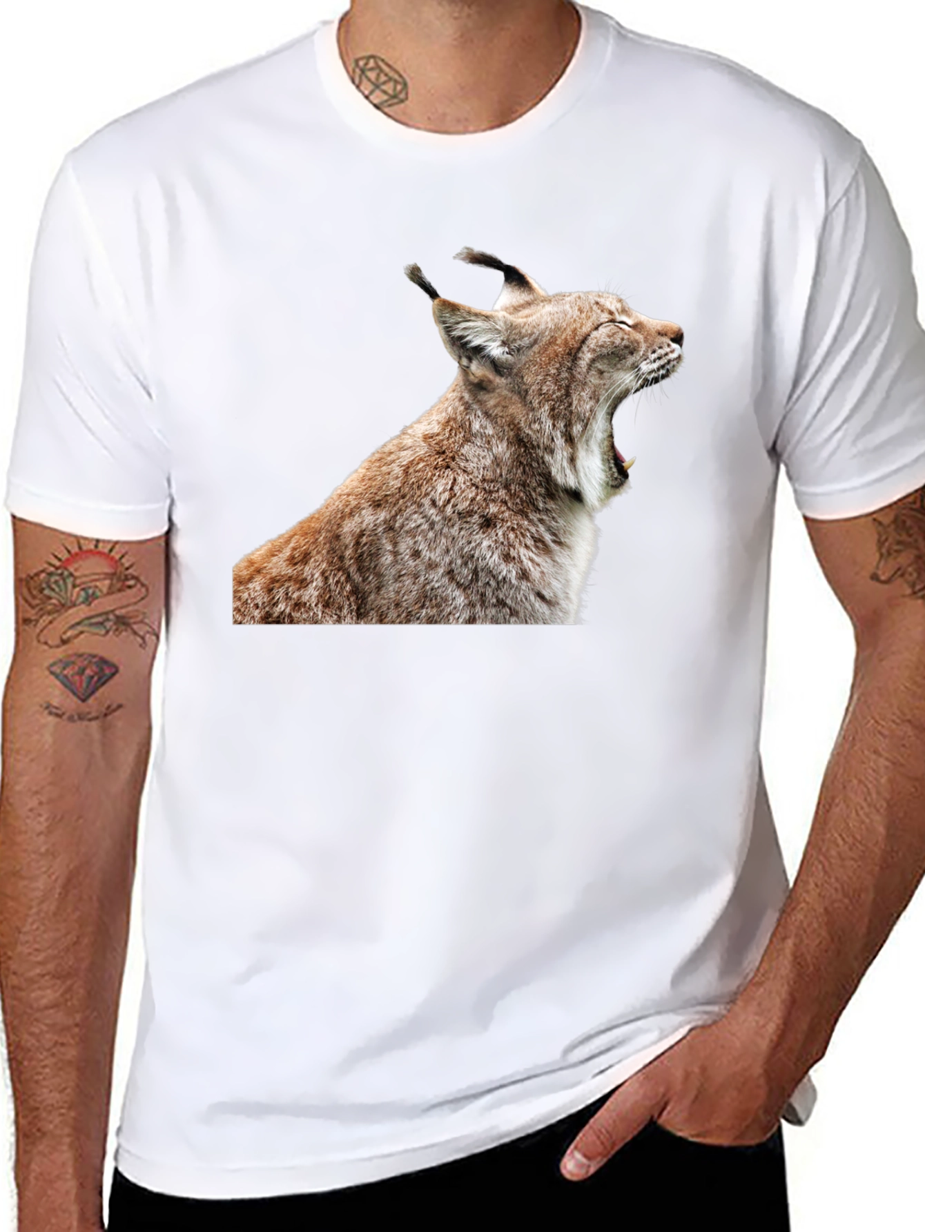 Lynx Graphic T-Shirt - Black - 8