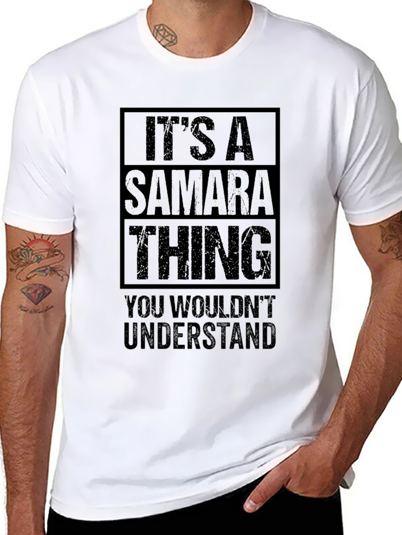 Black It's a Samara Thing T-Shirt - Funny Novelty Tee view 8