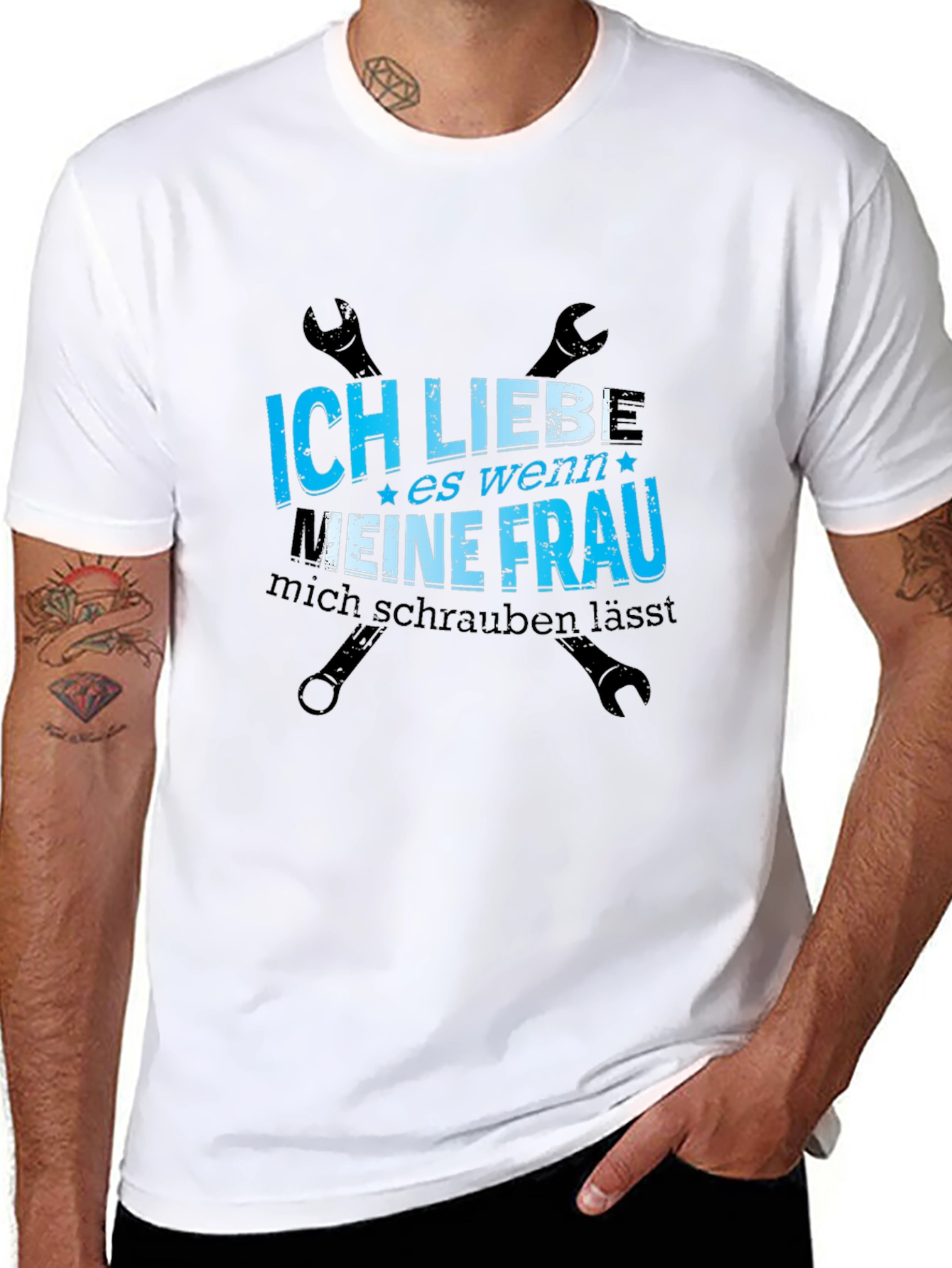 Black Ich Liebe Meine Frau T-Shirt view 8