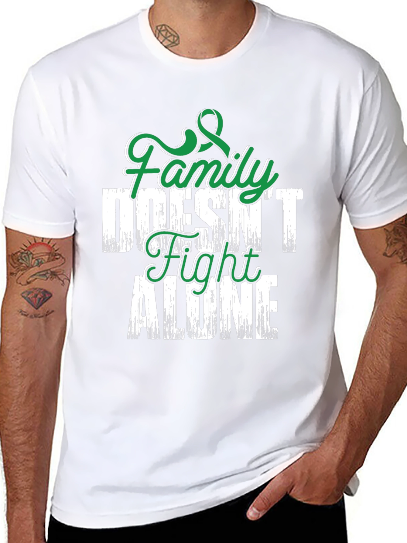 Family Doesn't Fight Alone Awareness T-Shirt - 8