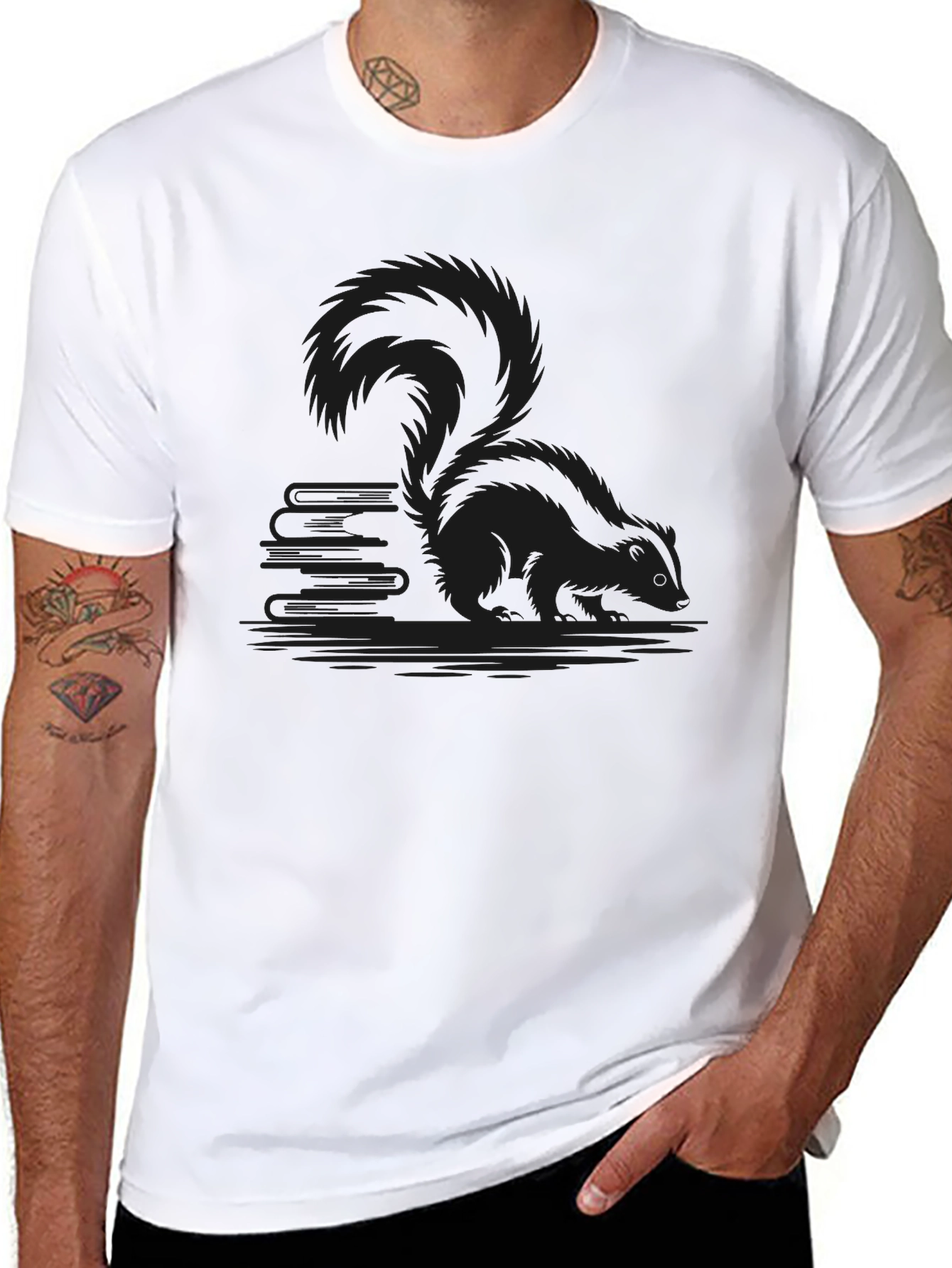 Black Black Squirrel Graphic T-Shirt view 8