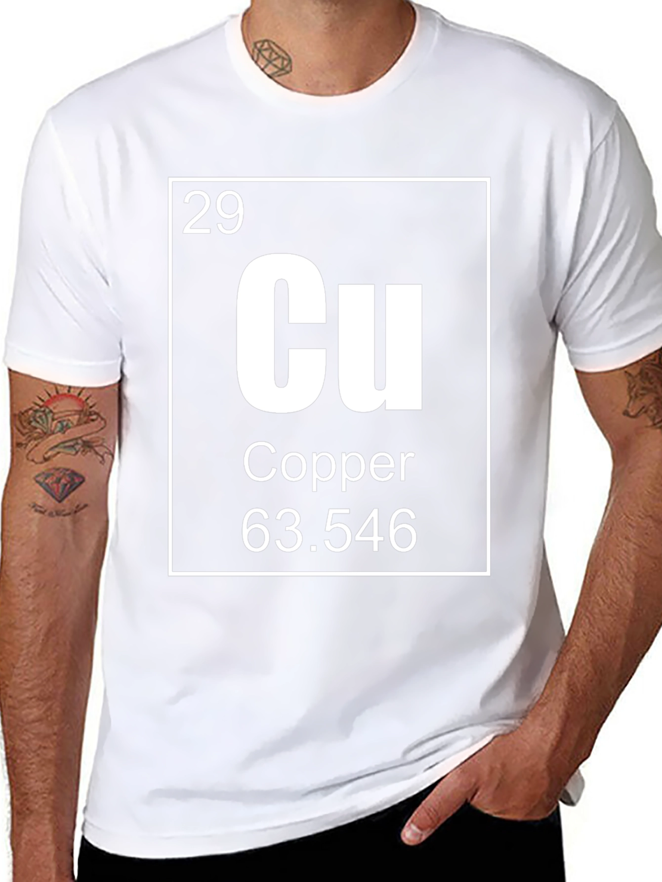 Black Copper Element T-Shirt: Chemistry Science Tee view 8