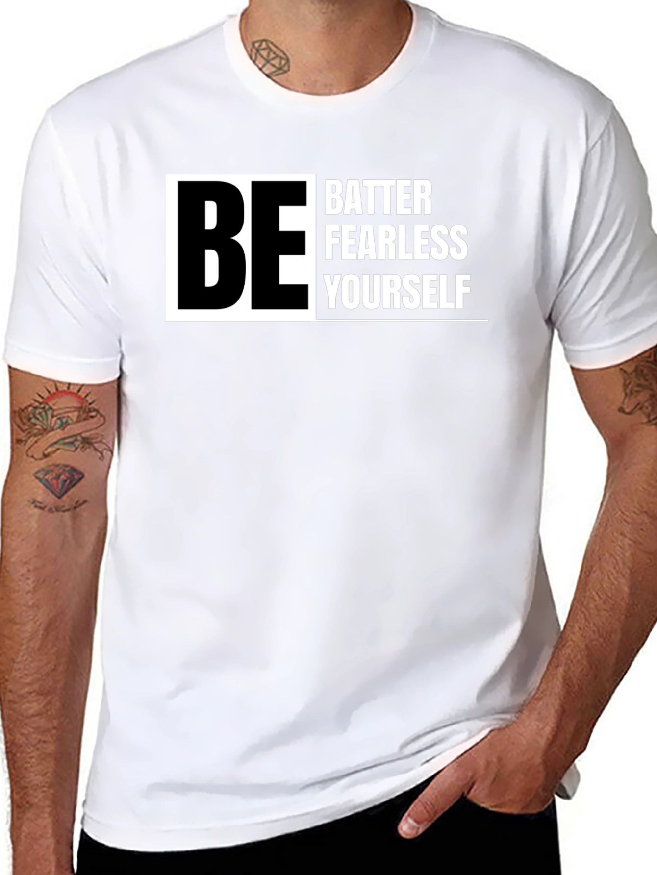 Black Be Better Fearless Yourself - Graphic T-Shirt view 8