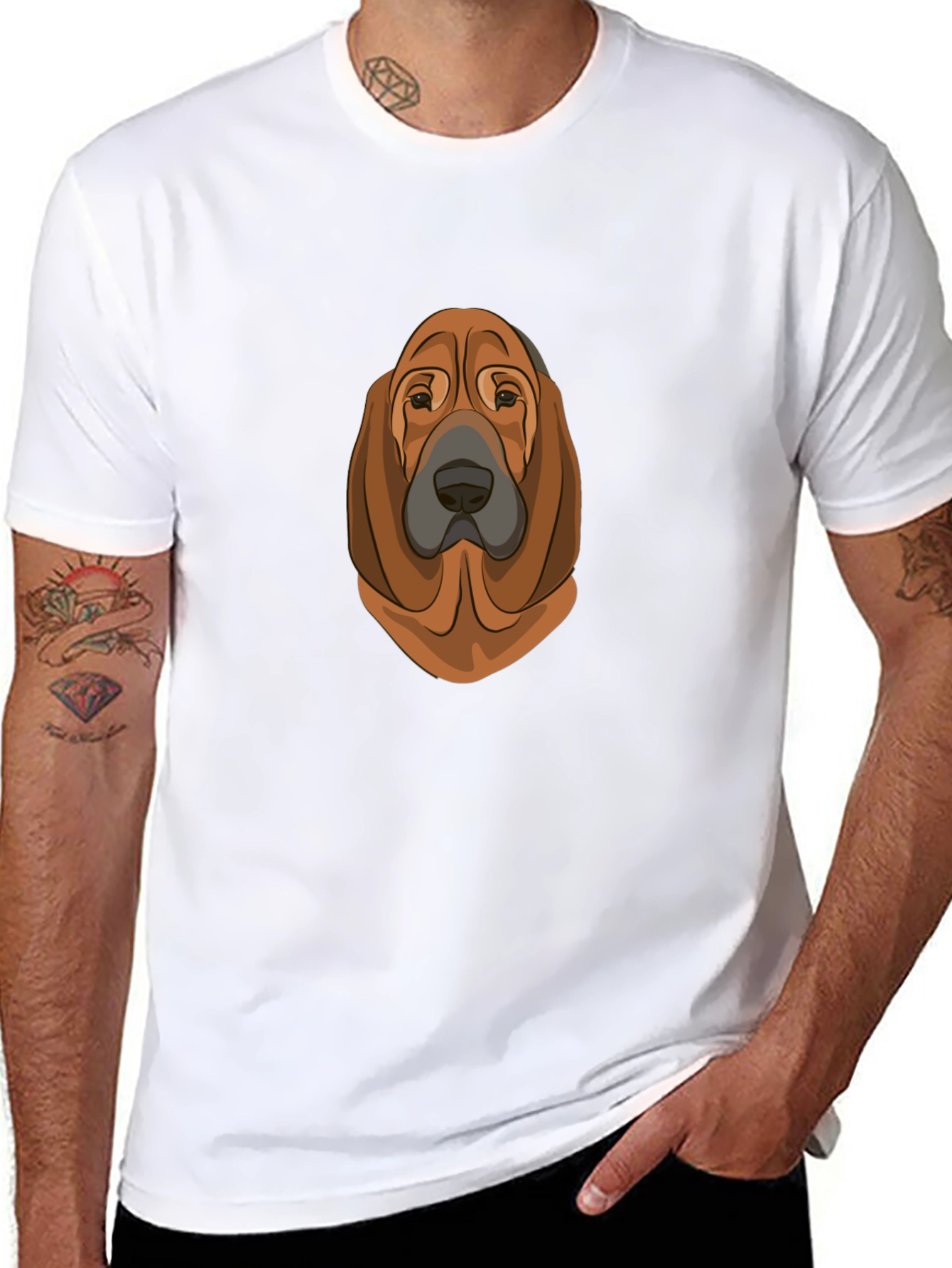 Black Dog Breed Graphic T-Shirt - Black view 8