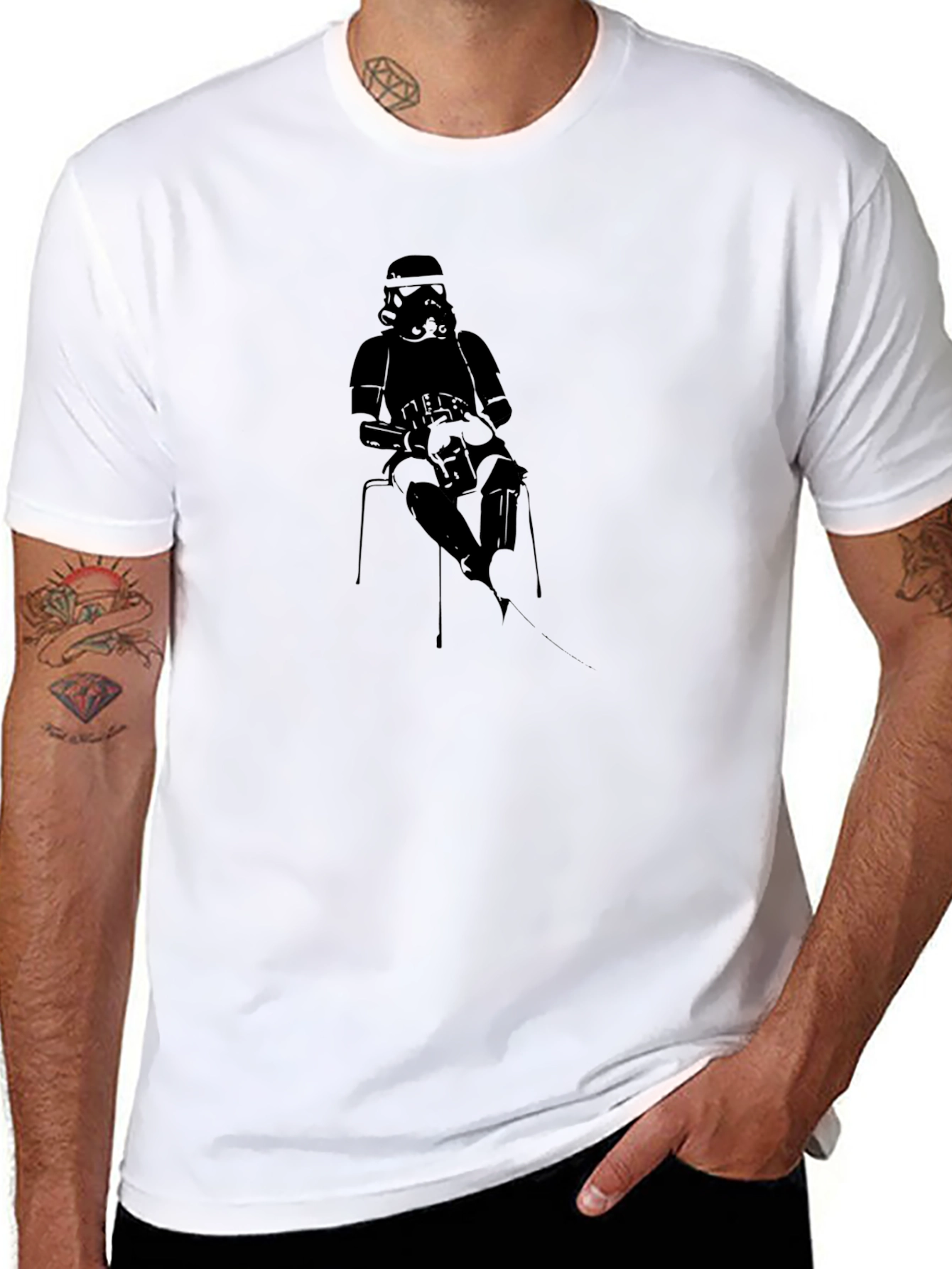 Black Stormtrooper Leisure T-Shirt - Black view 8