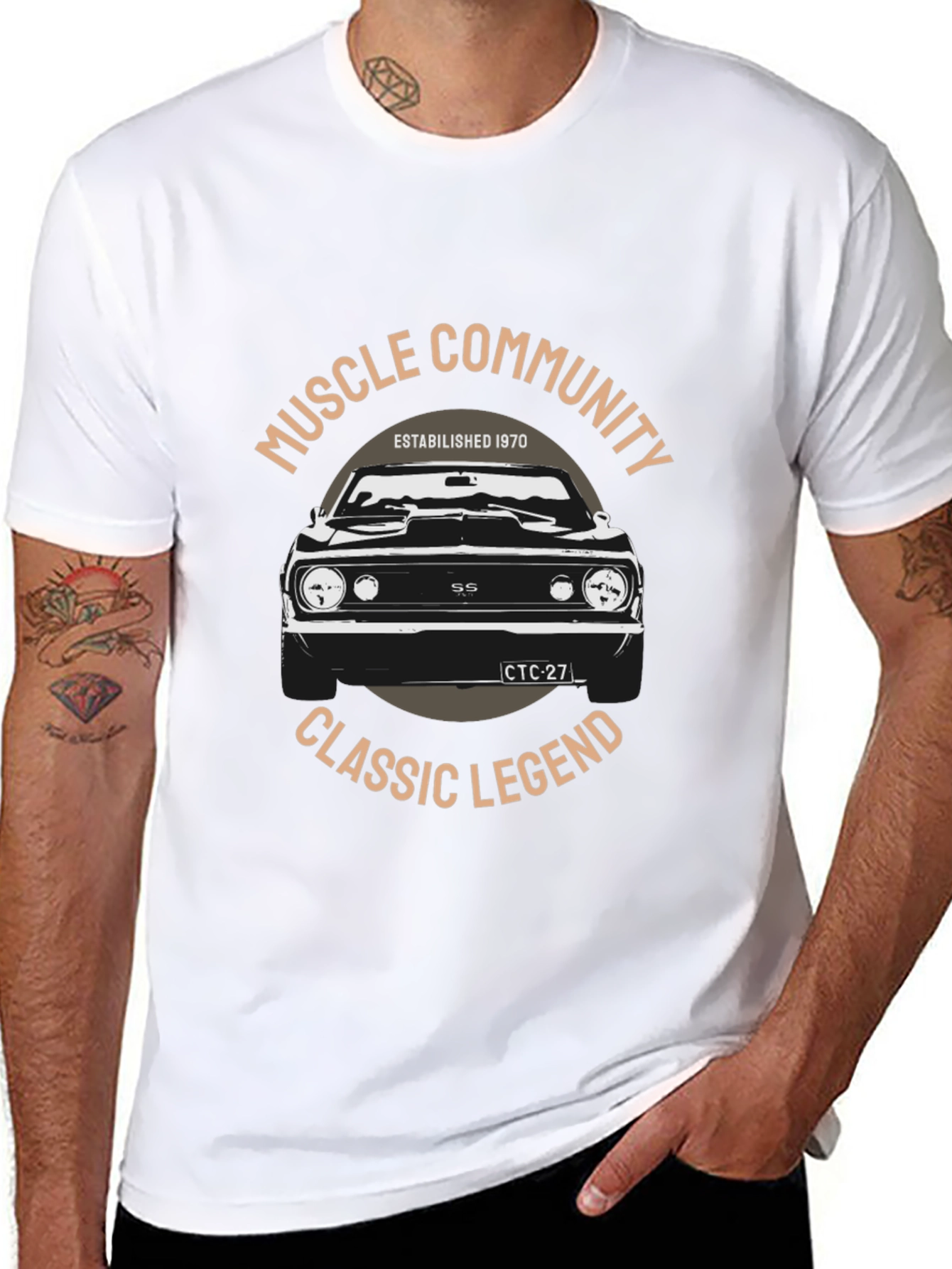 Black Muscle Community Classic Legend T-Shirt view 8