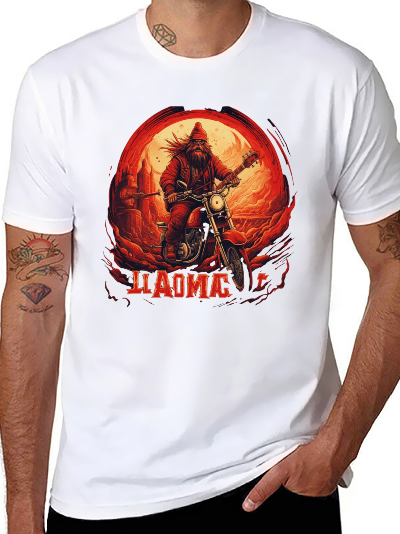 Biker Santa T-Shirt - 8