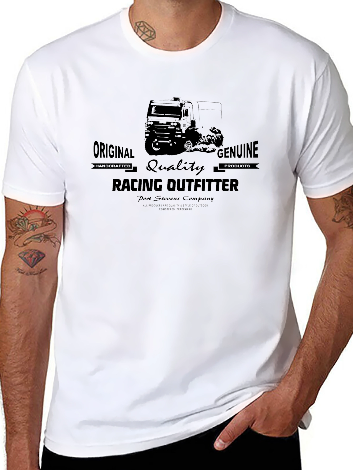 Black Original Racing Outfitter Graphic Tee view 8