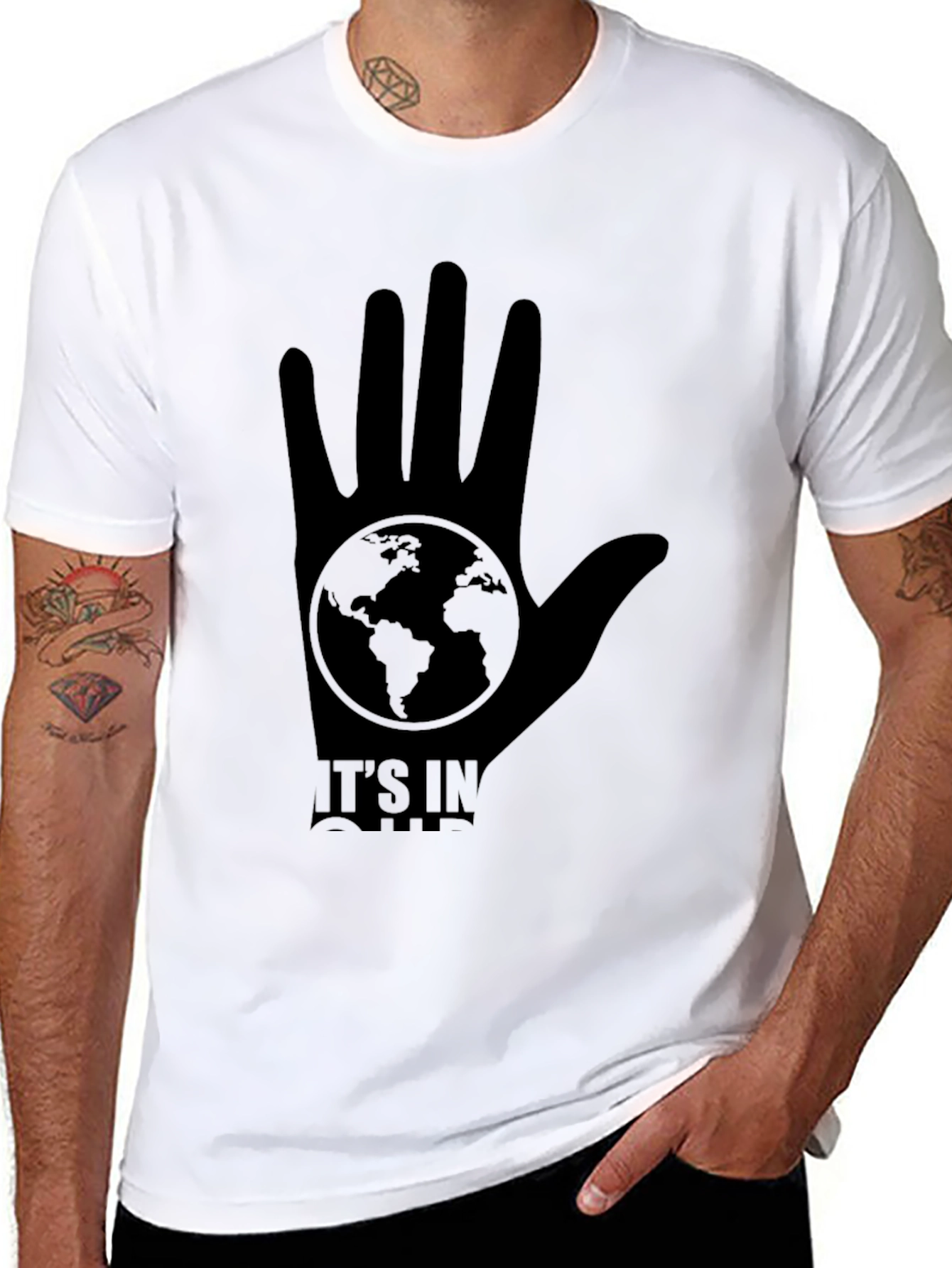 Black Earth in Our Hands Graphic T-Shirt view 8