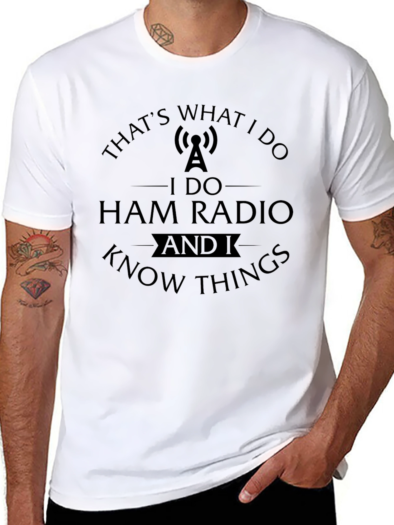 Black Ham Radio T-Shirt - That's What I Do view 8