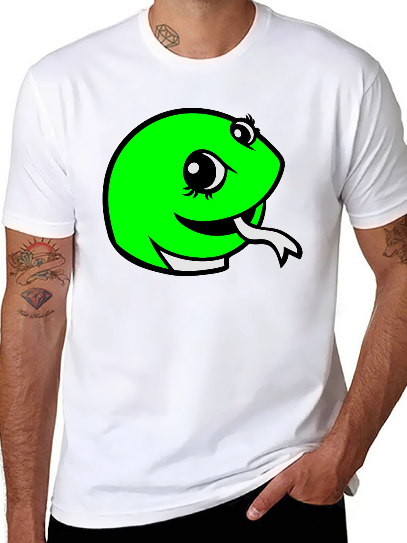 Black Snake Graphic Tee - Black Cotton T-Shirt view 8