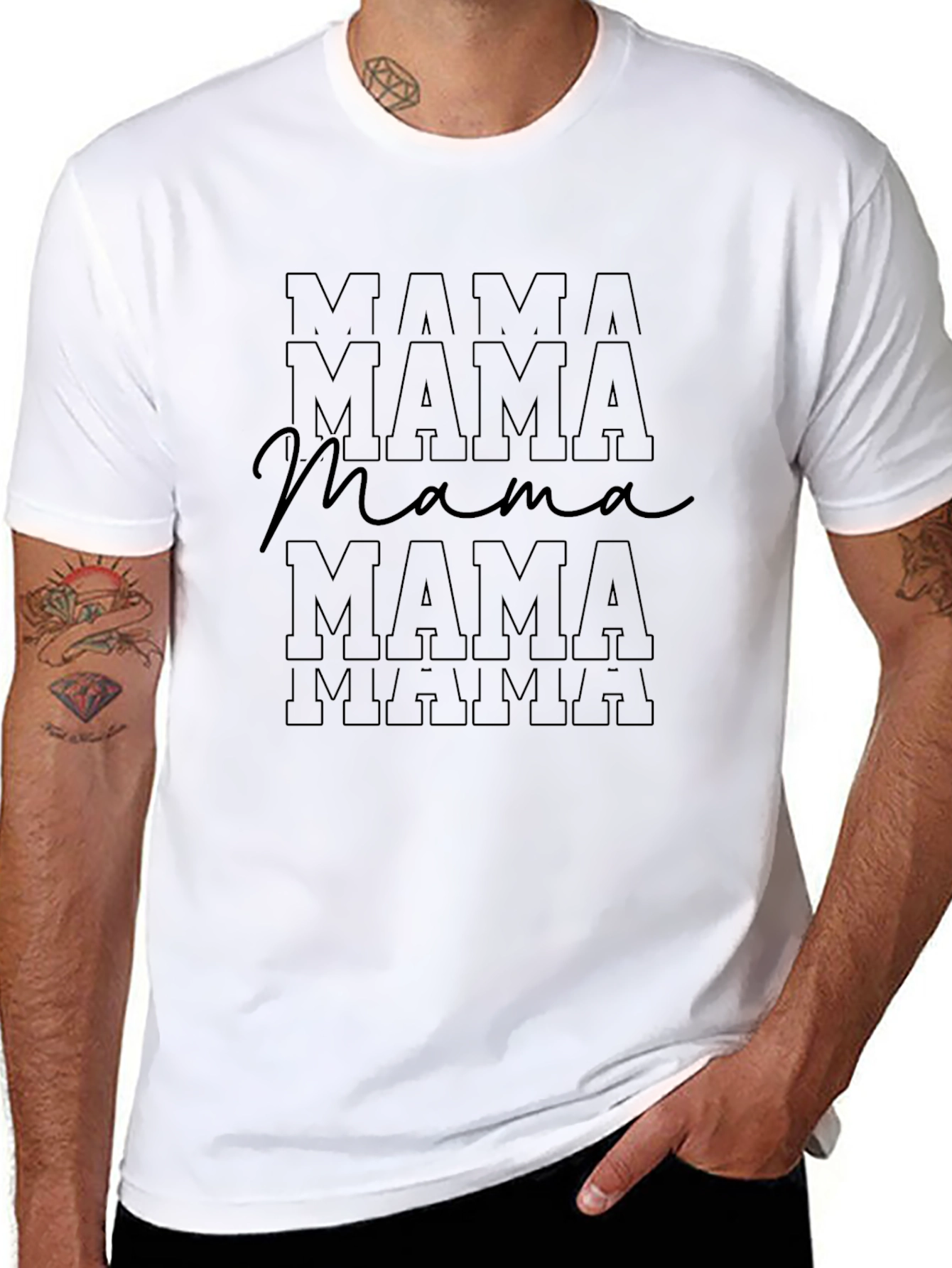 Black Mama Graphic Print Tee - Stylish Comfort view 8