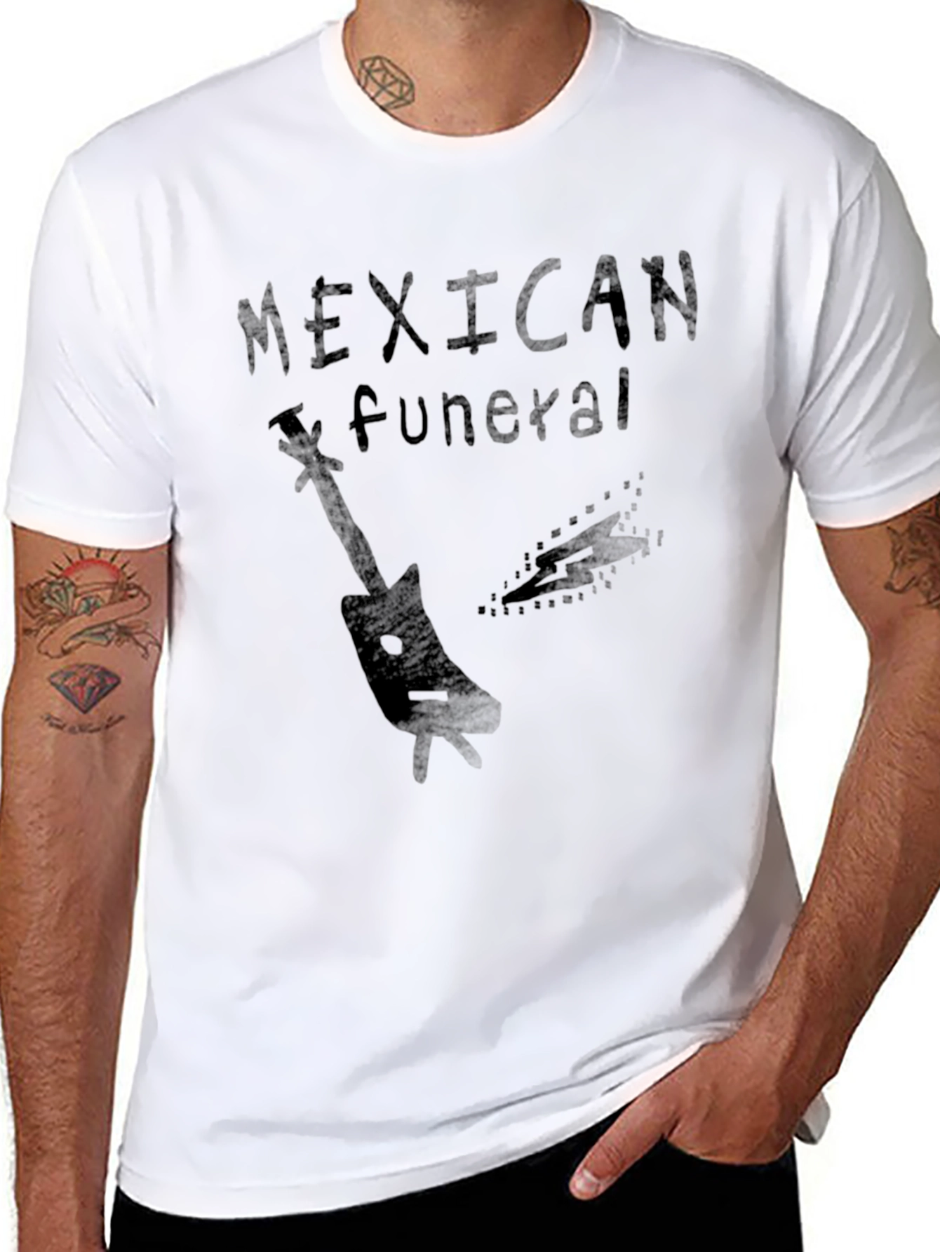 Black Mexican Funeral Black T-Shirt view 8