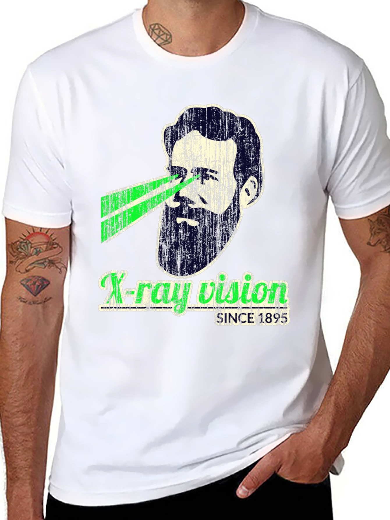 Black X-Ray Vision Since 1895 Graphic Tee - Black view 8