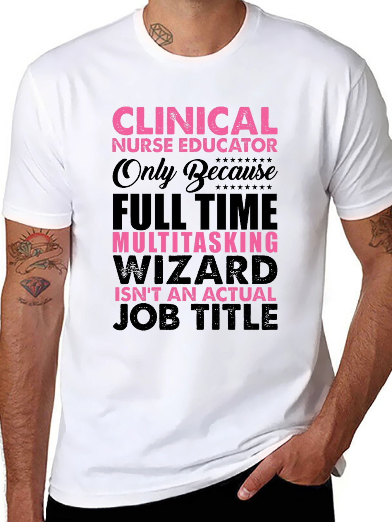 Black Clinical Nurse Educator T-Shirt view 8