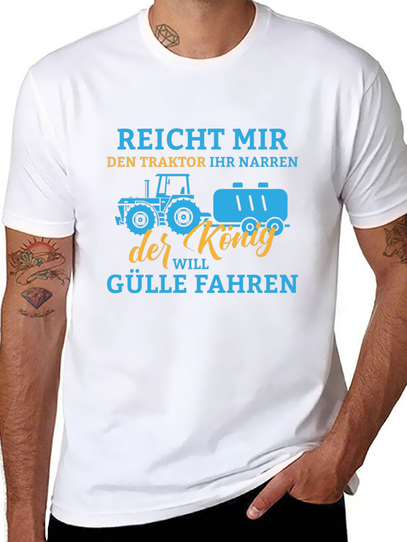 Black Reicht Mir Den Traktor T-Shirt view 8
