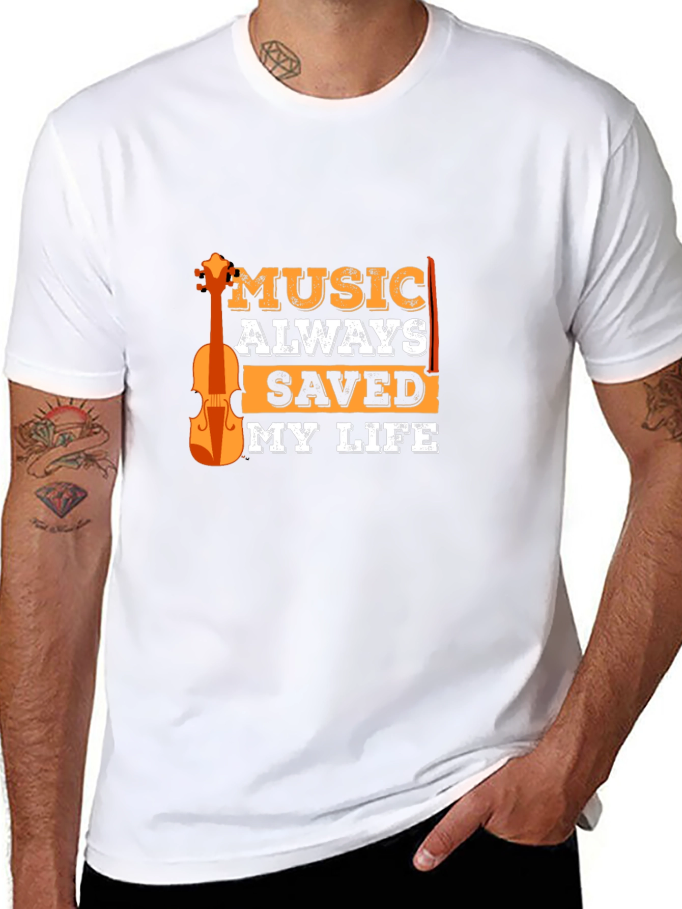 Black Music Saved My Life T-Shirt view 8