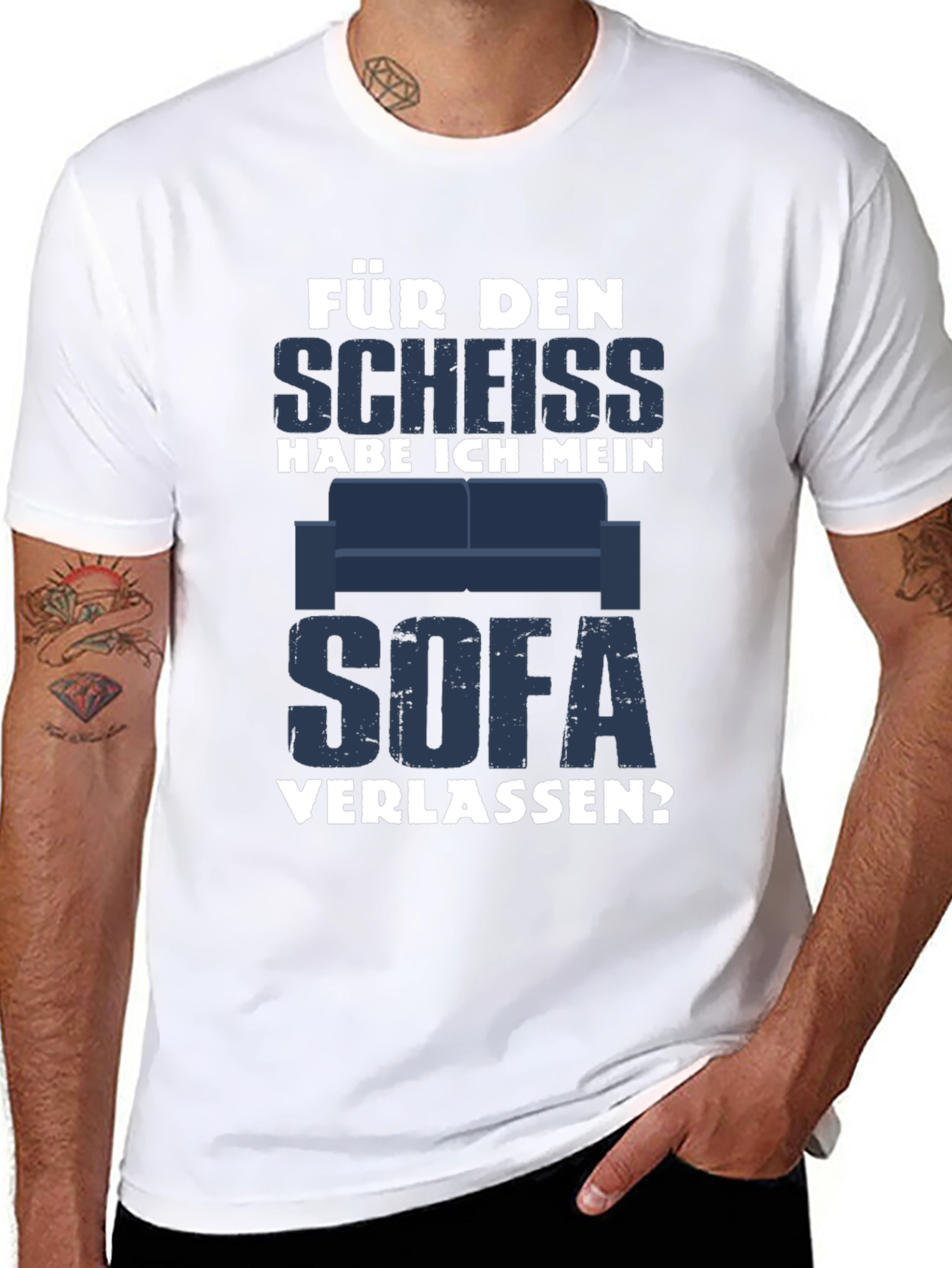 Black Für Den Scheiss T-Shirt - Funny German Slogan Tee view 8