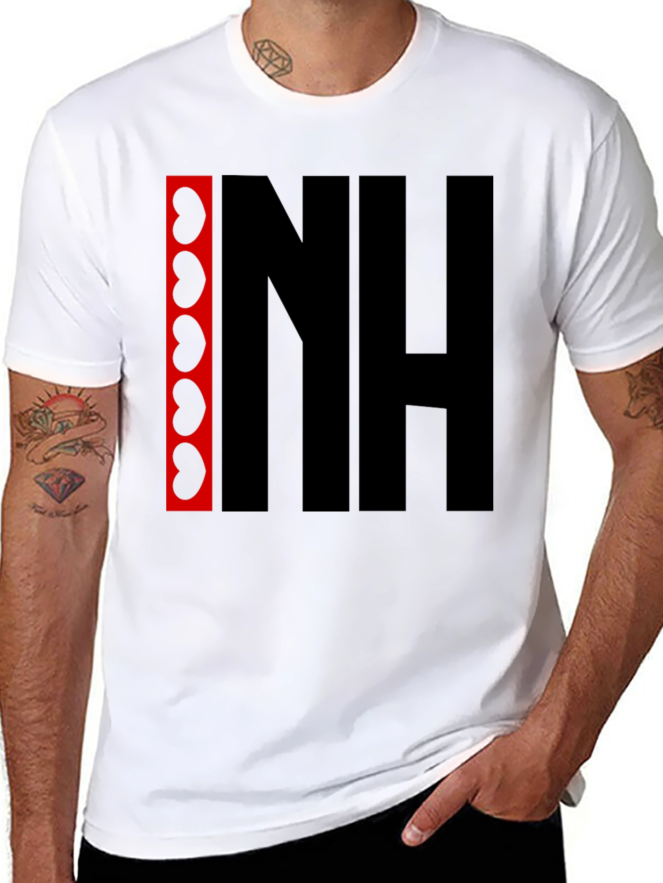 Black Cool Black Graphic Tee - Kidney NH Print view 8