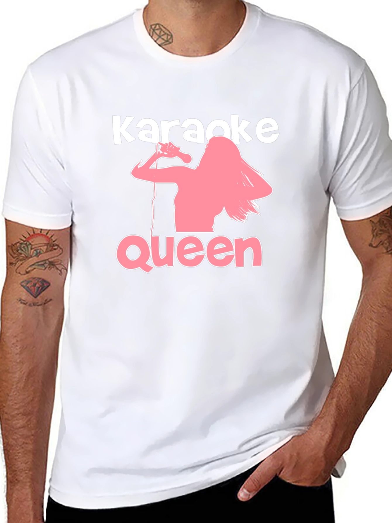 Black Karaoke Queen Graphic Tee - Black T-Shirt view 8