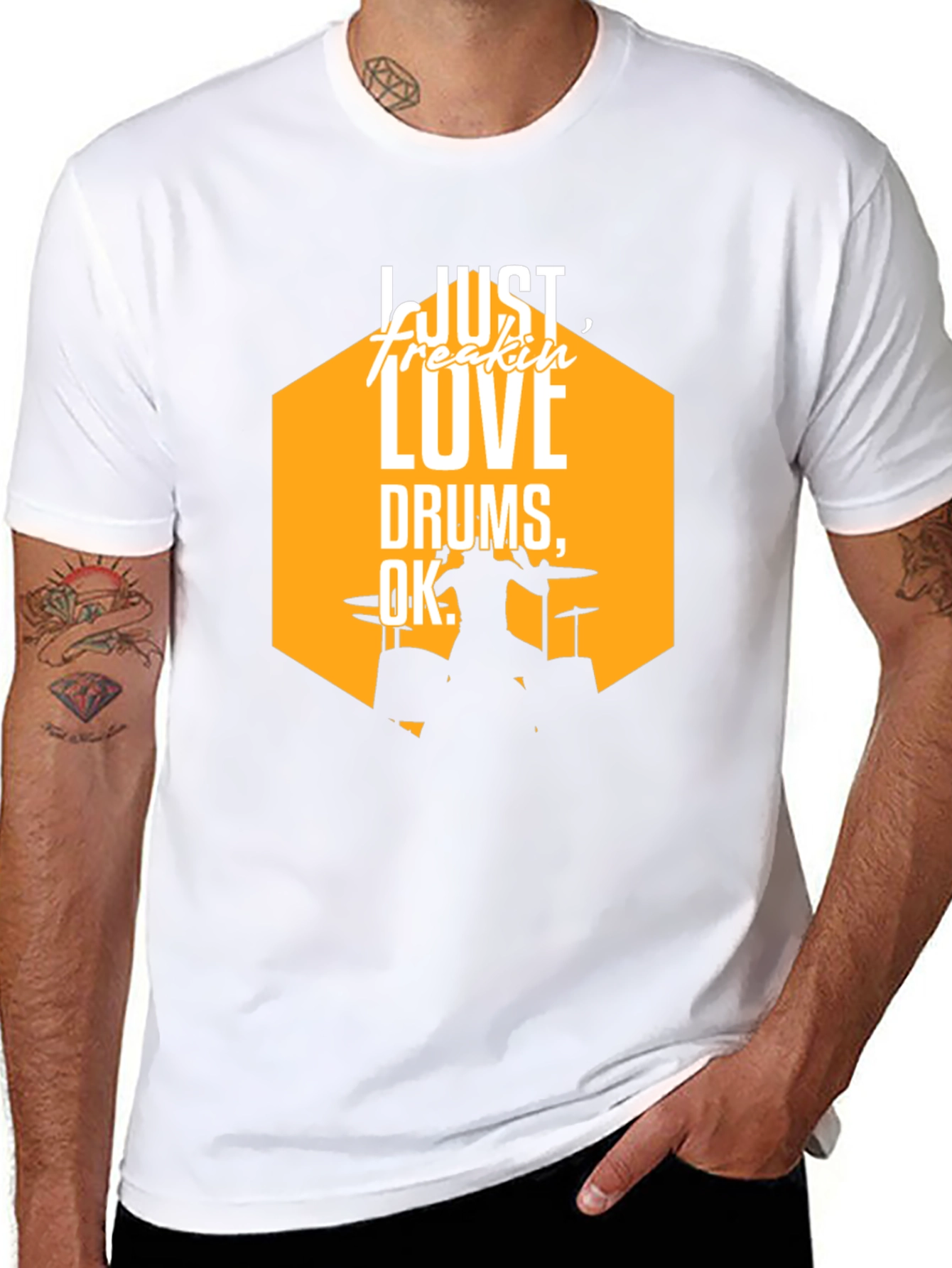 Drum Lover T-Shirt - Just Freakin' Love Drums! - 8