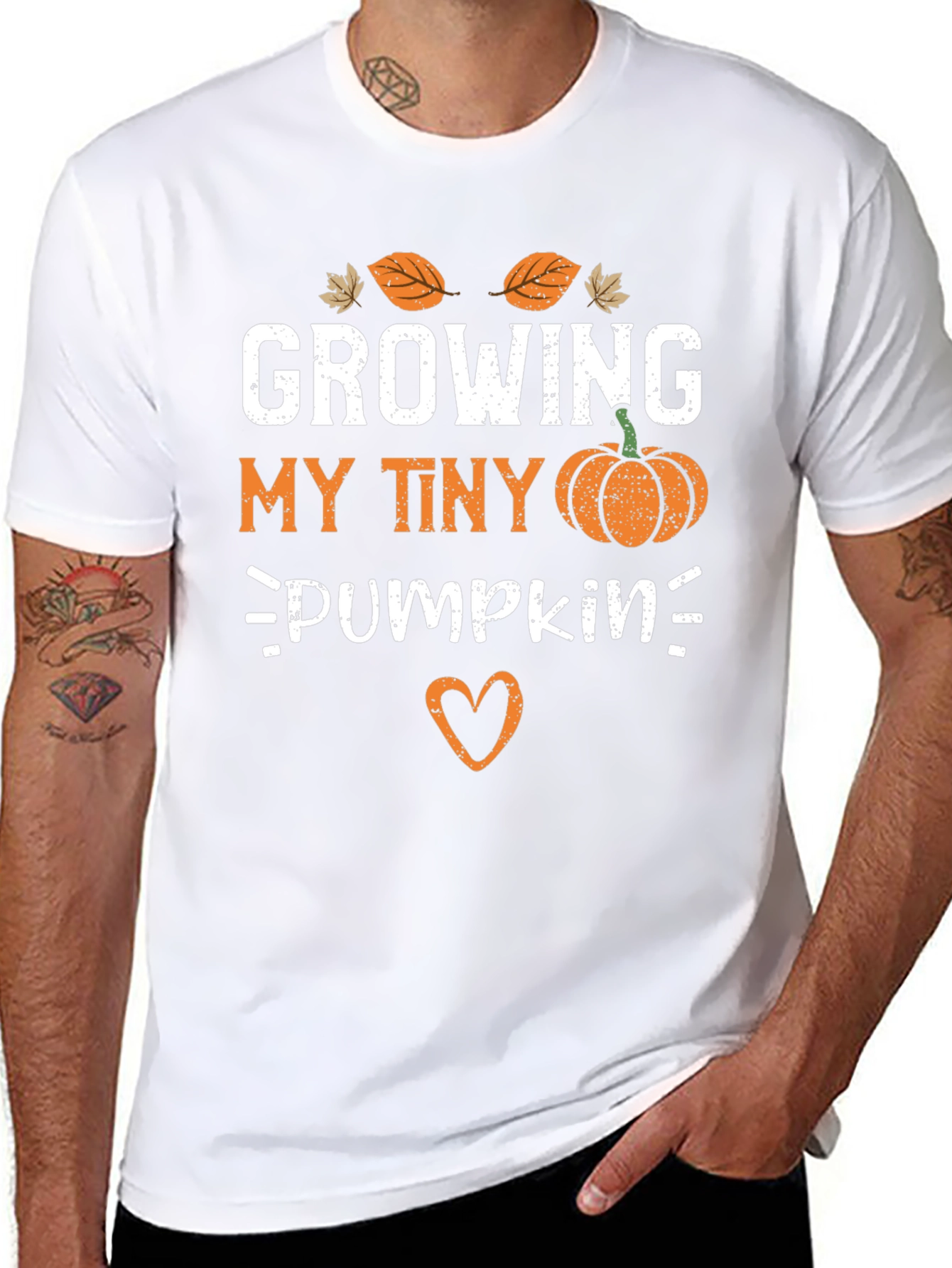 Growing My Tiny Pumpkin T-Shirt - Fall Pregnancy - 8