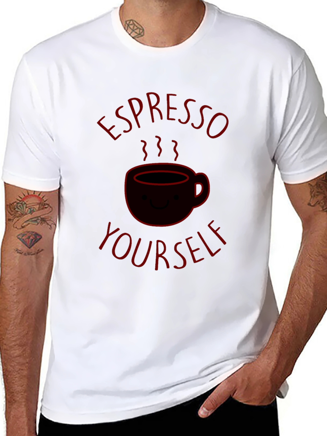Black Espresso Yourself Graphic T-Shirt view 8