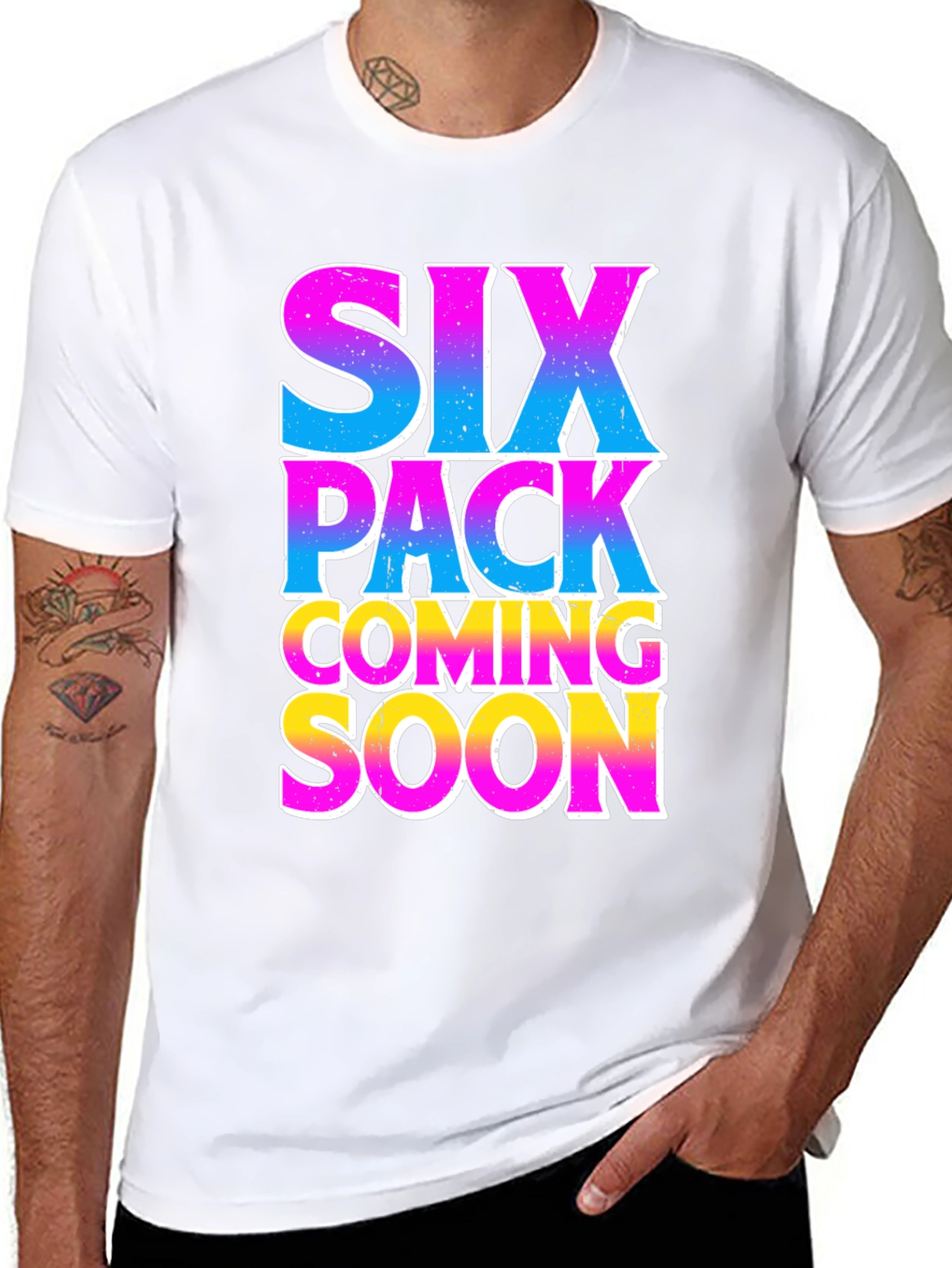 Black Six Pack Coming Soon Graphic T-Shirt view 8