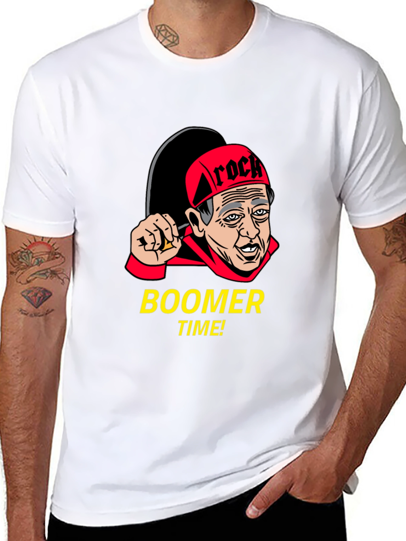Black Boomer Time! Novelty Graphic Tee view 8