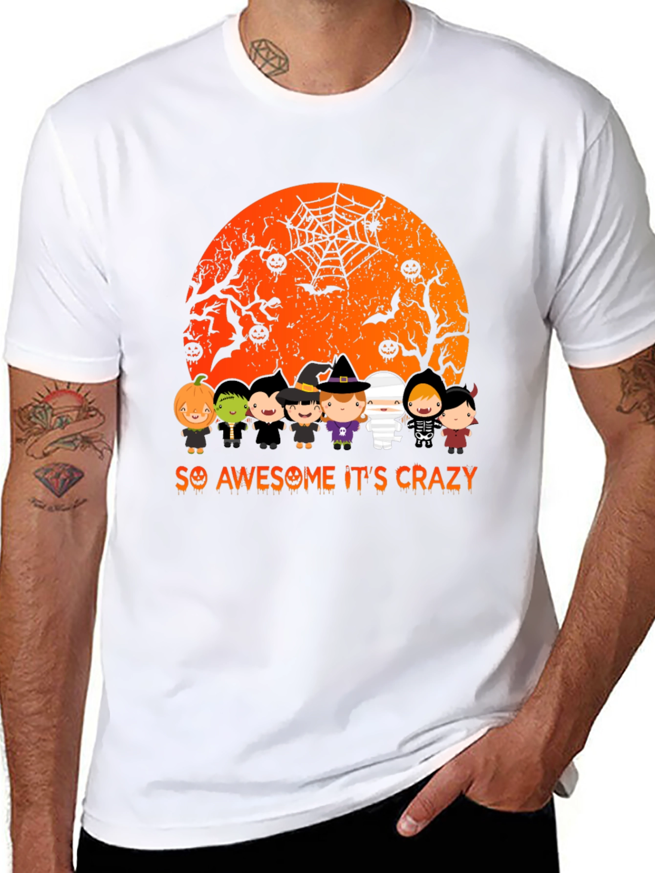 Black Halloween Kids T-Shirt - So Awesome It's Crazy view 8