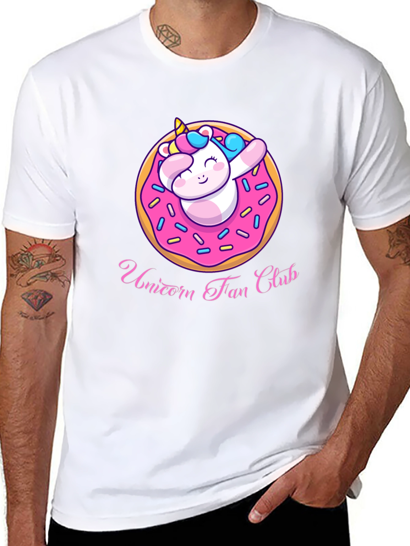 Black Unicorn Fan Club Donut T-Shirt view 8