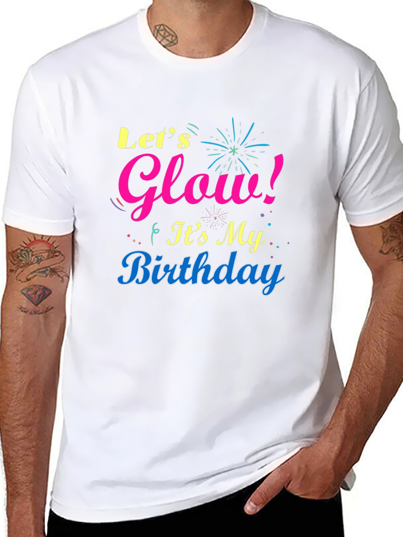 Let's Glow Birthday T-Shirt - 8