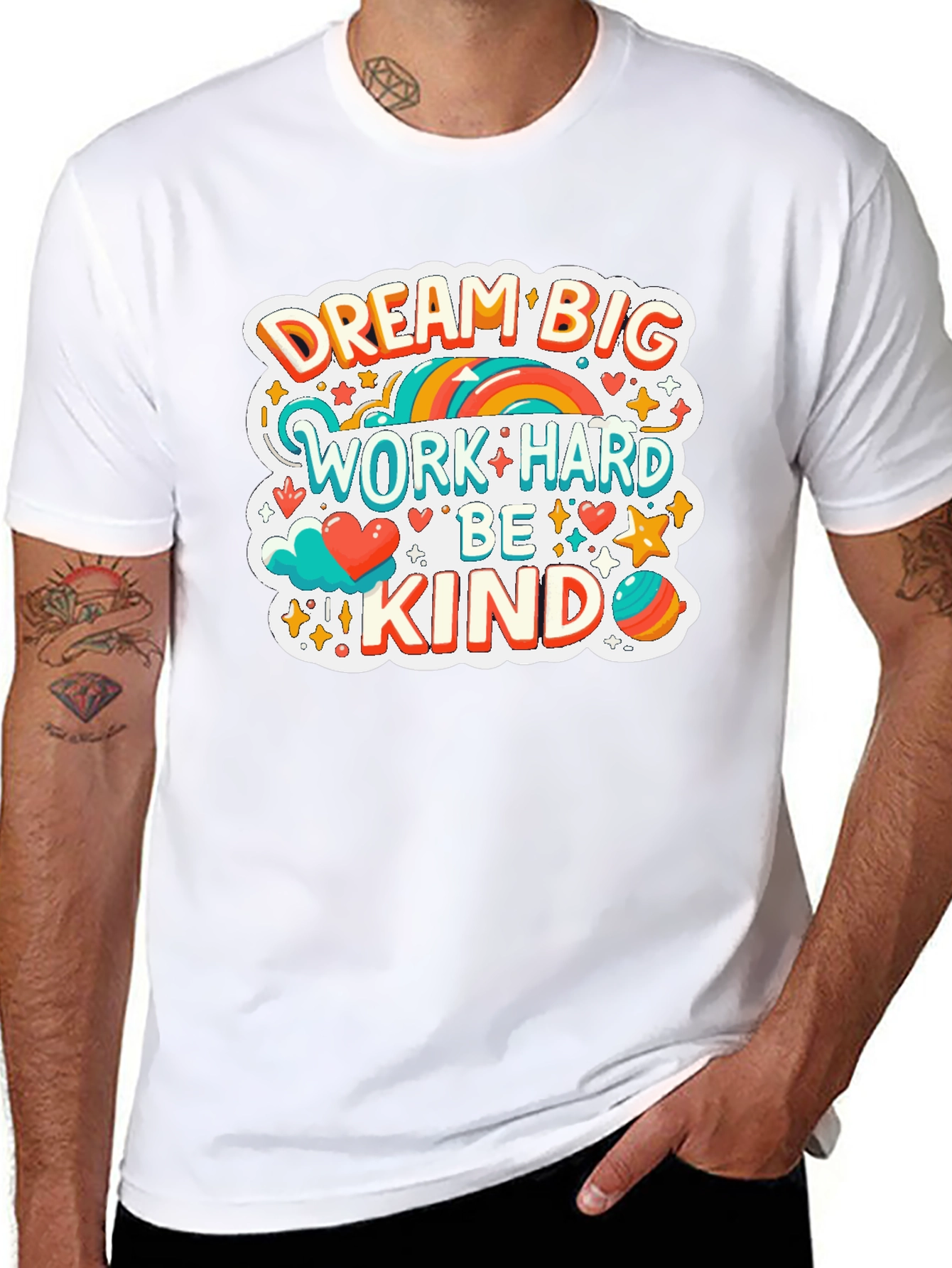 Black Dream Big Graphic Tee view 8