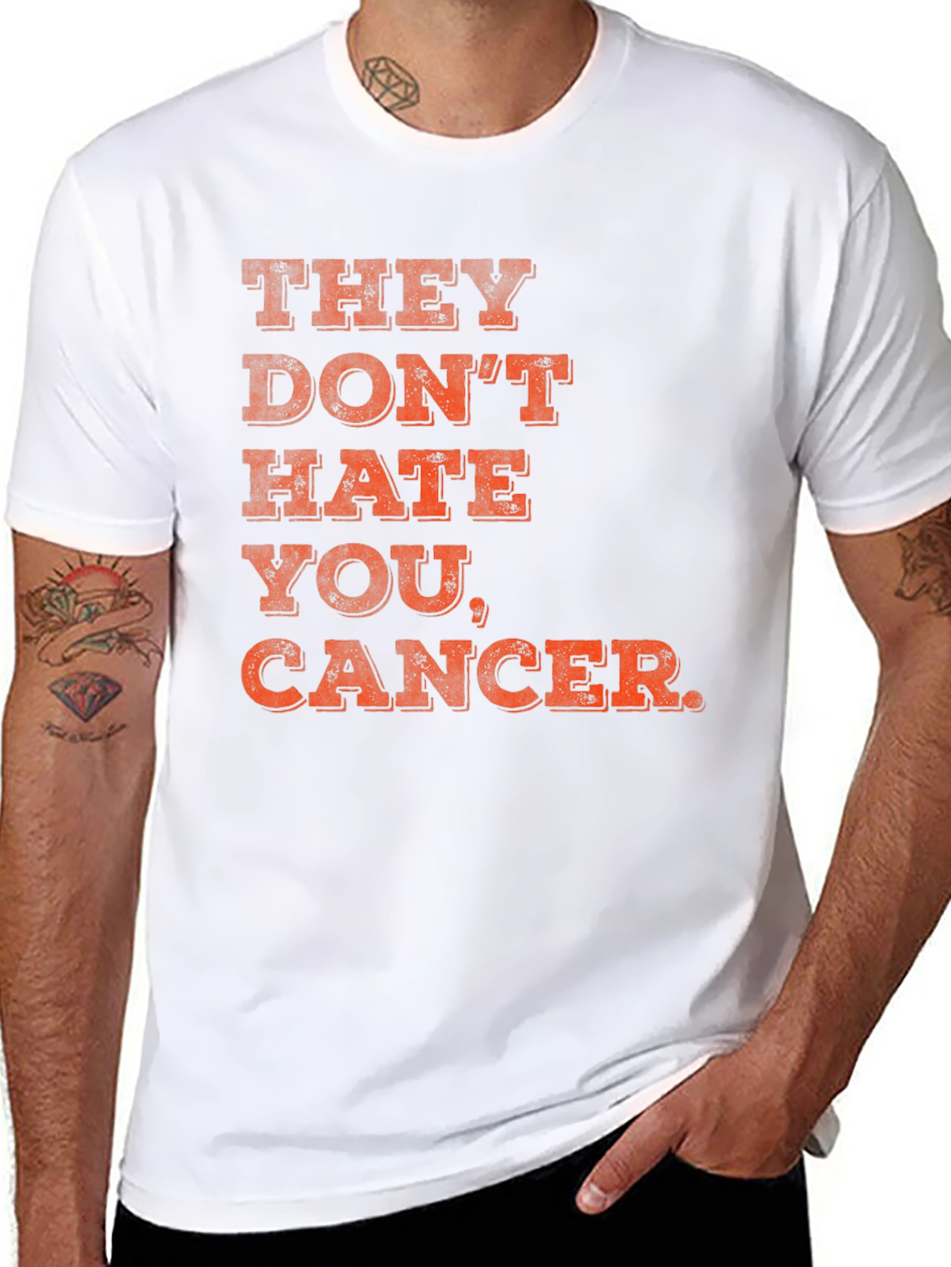 They Don't Hate You, Cancer T-Shirt - 8