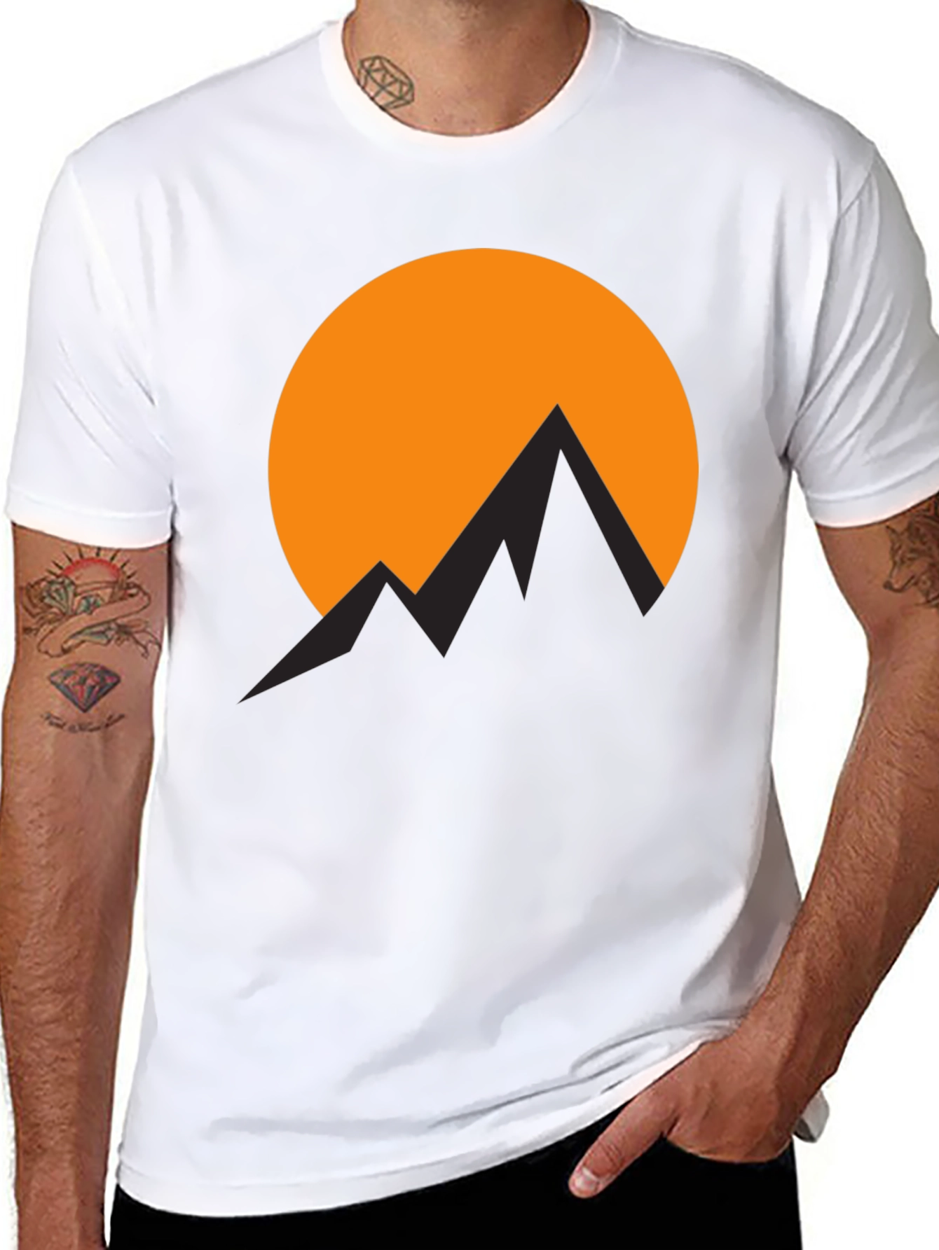 Black Mountain Sunset Graphic T-Shirt - Adventure Awaits view 8
